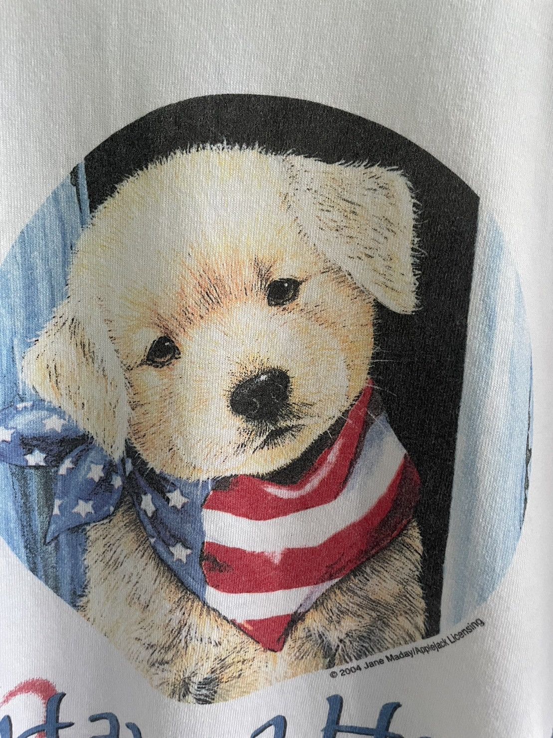 Gildan × Vintage Vintage Dog Have A Heart White T-Shirts Size US XL / EU 56 / 4 - 3 Thumbnail