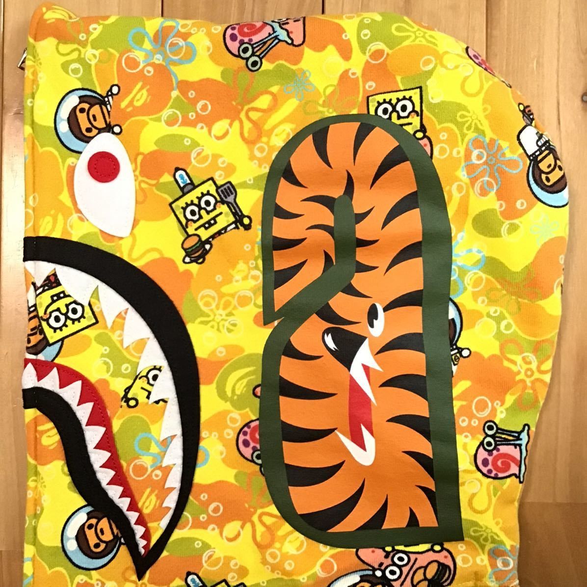 Bape × Nickelodeon BAPE × SpongeBob Milo shark full zip hoodie a bathing ape Size US L / EU 52-54 / 3 - 5 Thumbnail