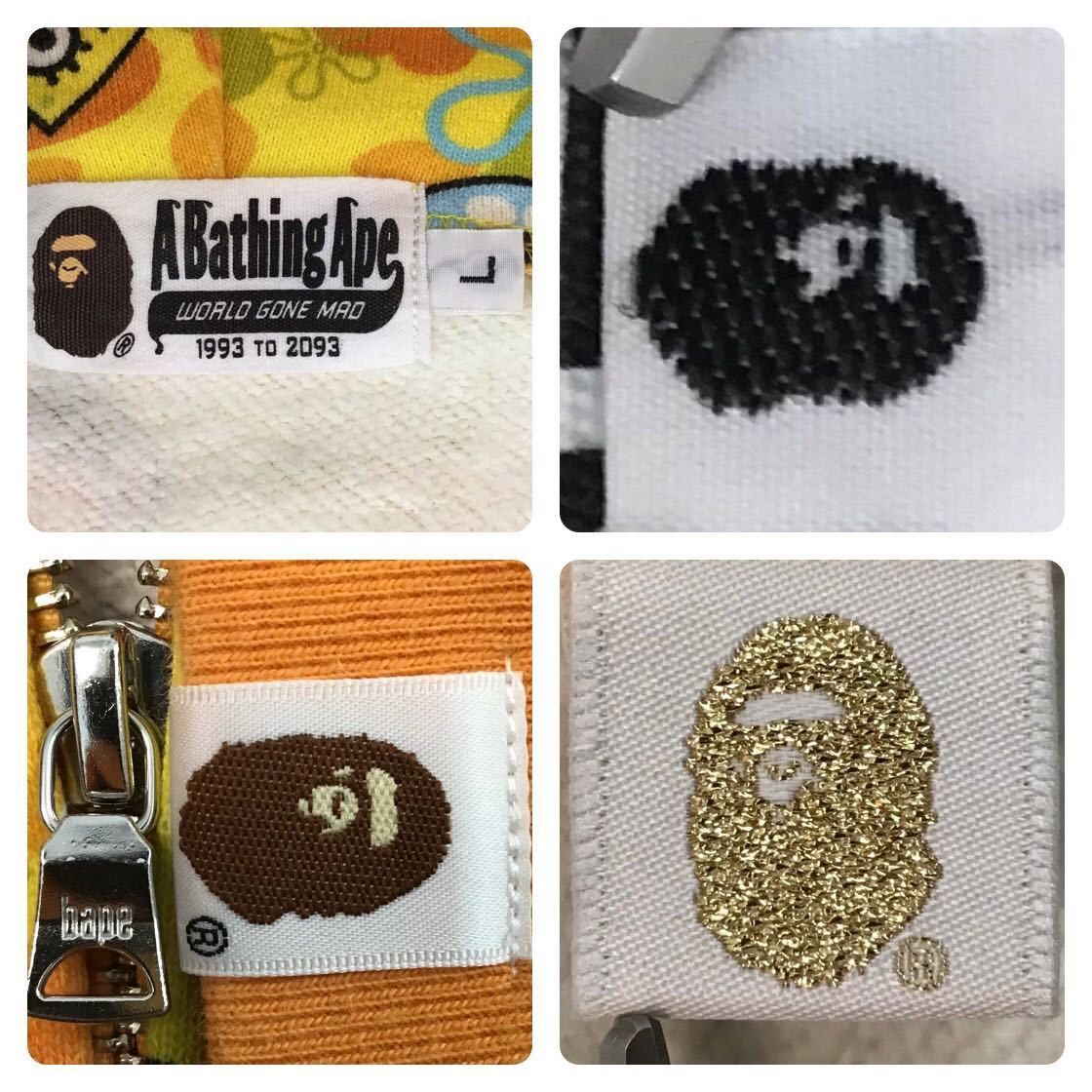 Bape × Nickelodeon BAPE × SpongeBob Milo shark full zip hoodie a bathing ape Size US L / EU 52-54 / 3 - 8 Thumbnail