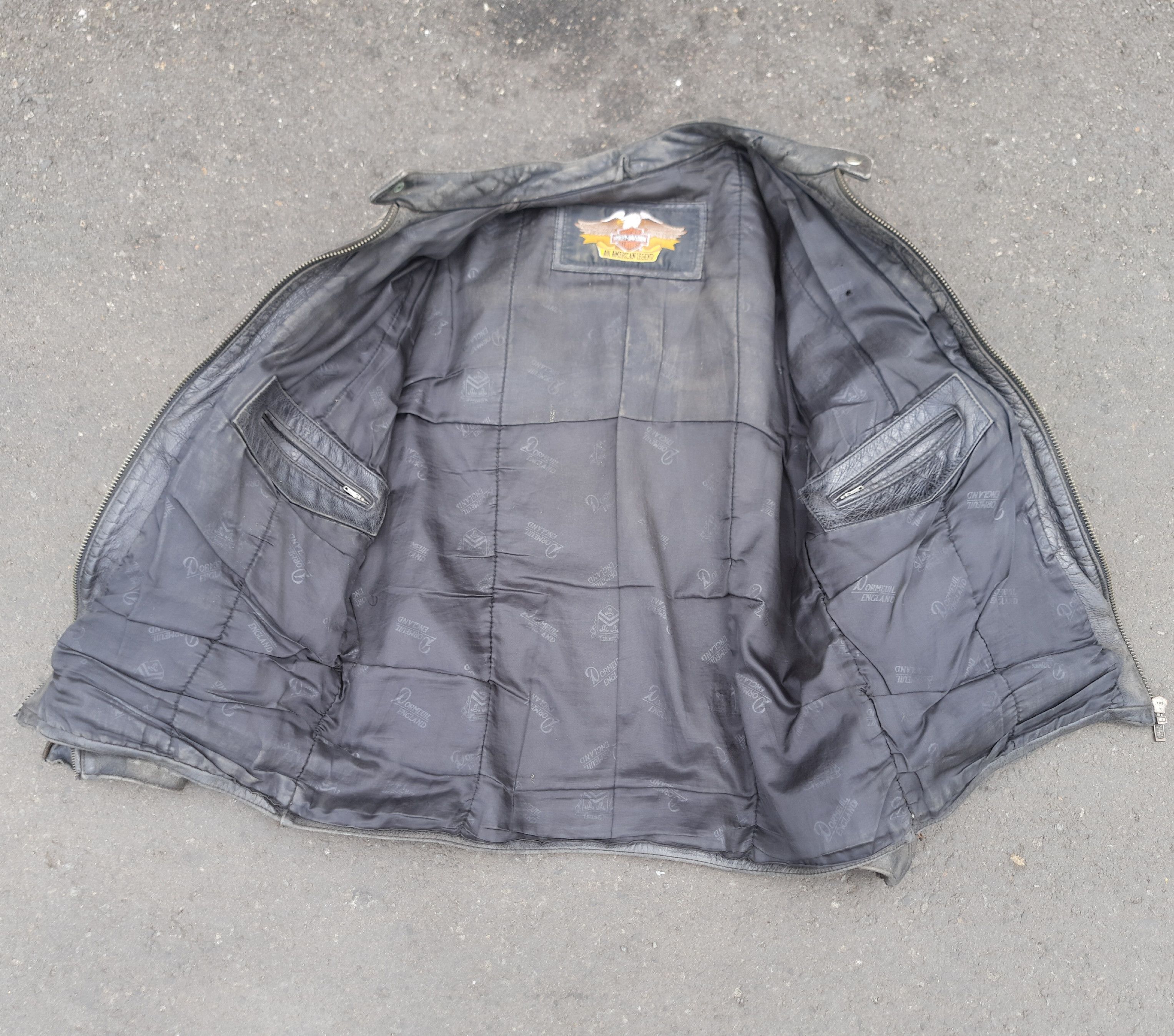 Harley Davidson Distressed Harley Davidson Vintage Leather Jacket Size US L / EU 52-54 / 3 - 12 Thumbnail
