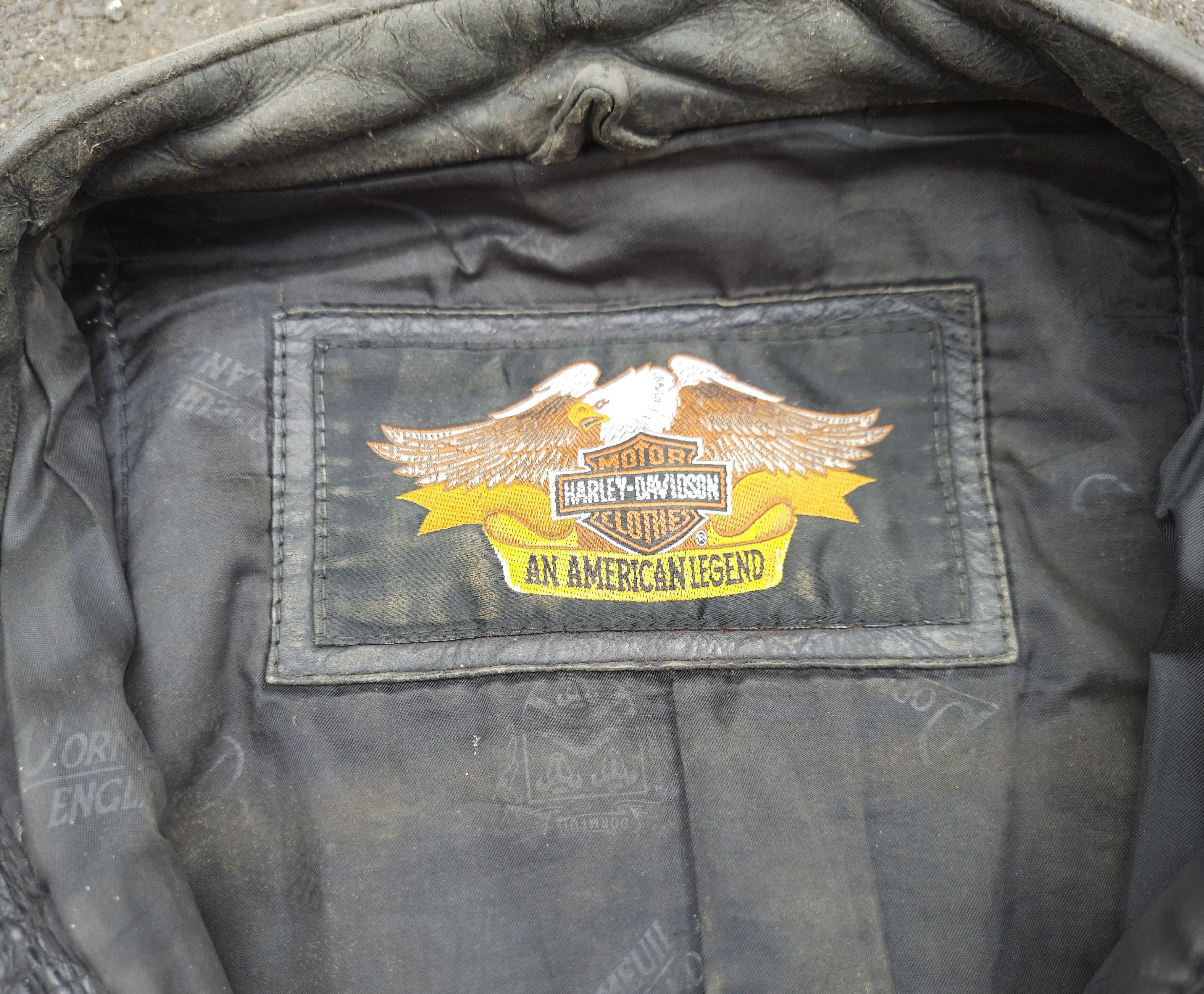 Harley Davidson Distressed Harley Davidson Vintage Leather Jacket Size US L / EU 52-54 / 3 - 11 Thumbnail