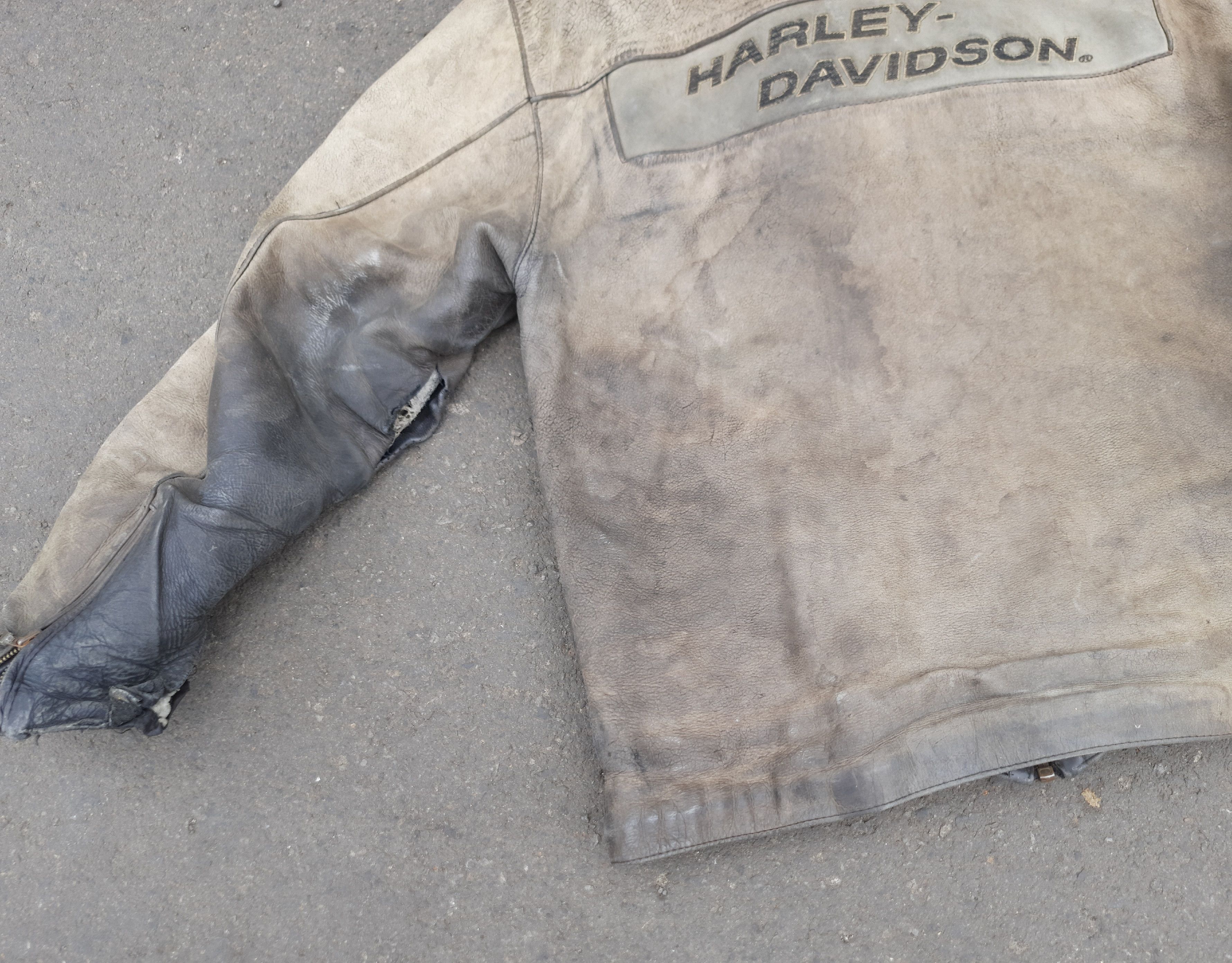 Harley Davidson Distressed Harley Davidson Vintage Leather Jacket Size US L / EU 52-54 / 3 - 6 Thumbnail