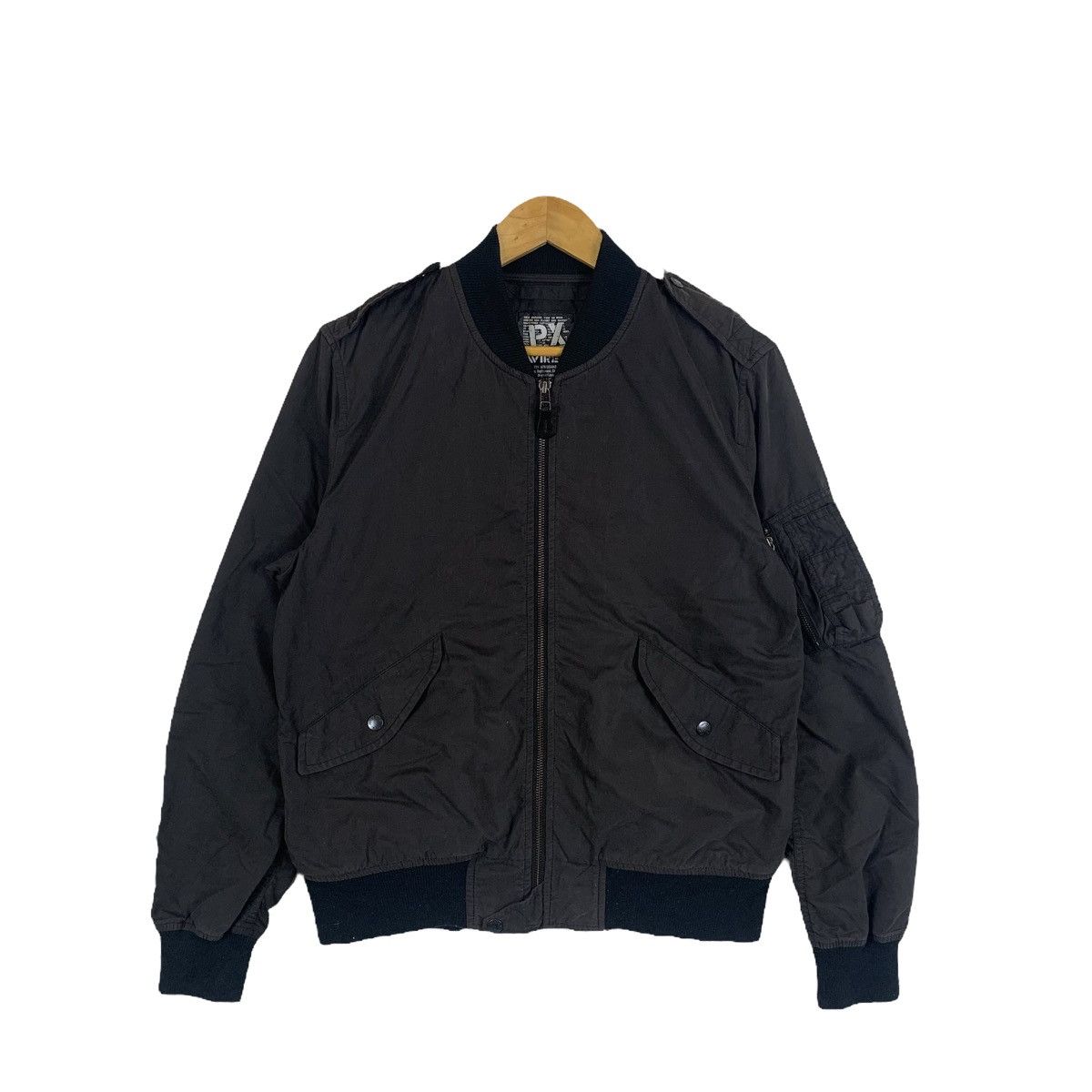 Avirex × Vintage AVIREX PX Army Military Design Zipper Bomber Flight Jacket Size US L / EU 52-54 / 3 - 1 Thumbnail