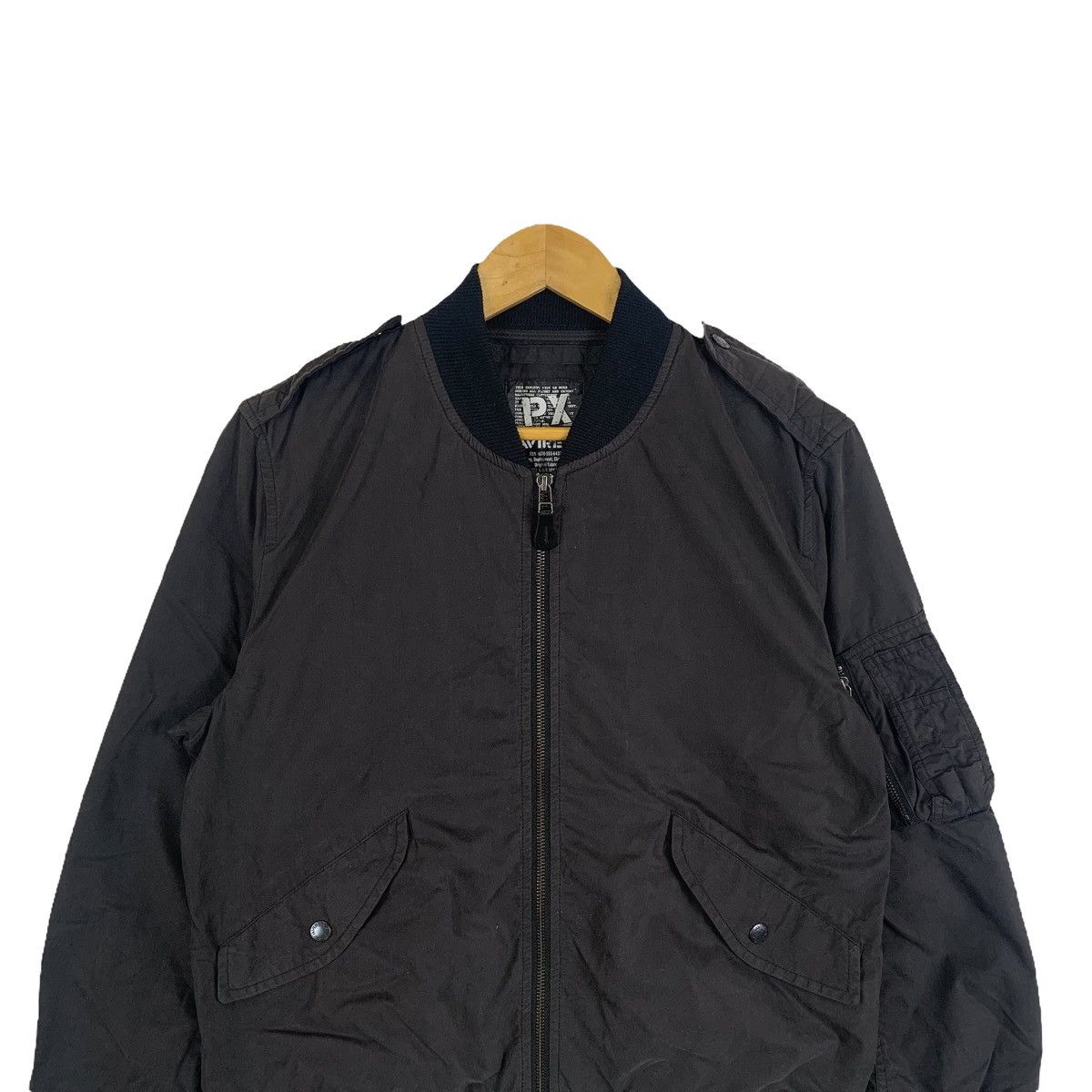 Avirex × Vintage AVIREX PX Army Military Design Zipper Bomber Flight Jacket Size US L / EU 52-54 / 3 - 5 Thumbnail