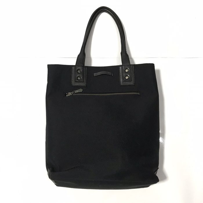 Vintage Jean Paul Gaultier pipe frame 2-way leather bag (L)