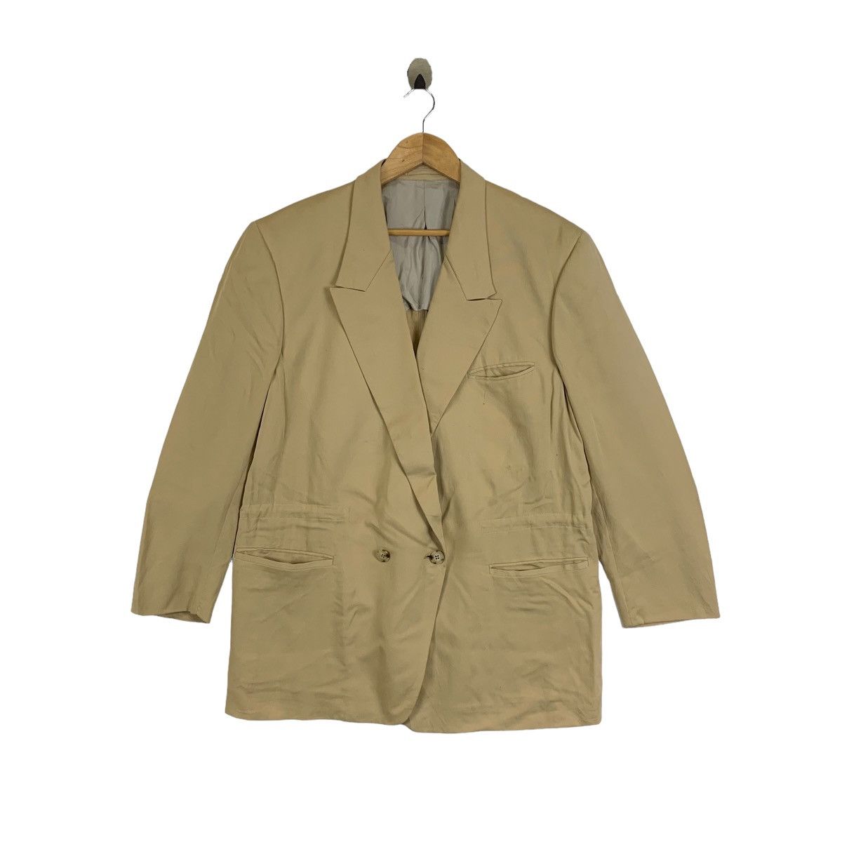 Lanvin × Vintage Vintage LANVIN Paris Fashion Designer Blazer Coat Jacket Size US L / EU 52-54 / 3 - 1 Thumbnail