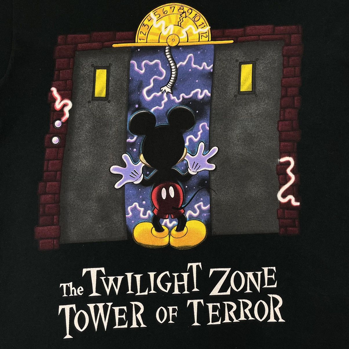 Disney Vintage Mickey Mouse The Twilight Zone Tower Of Terror Size US M / EU 48-50 / 2 - 7 Thumbnail
