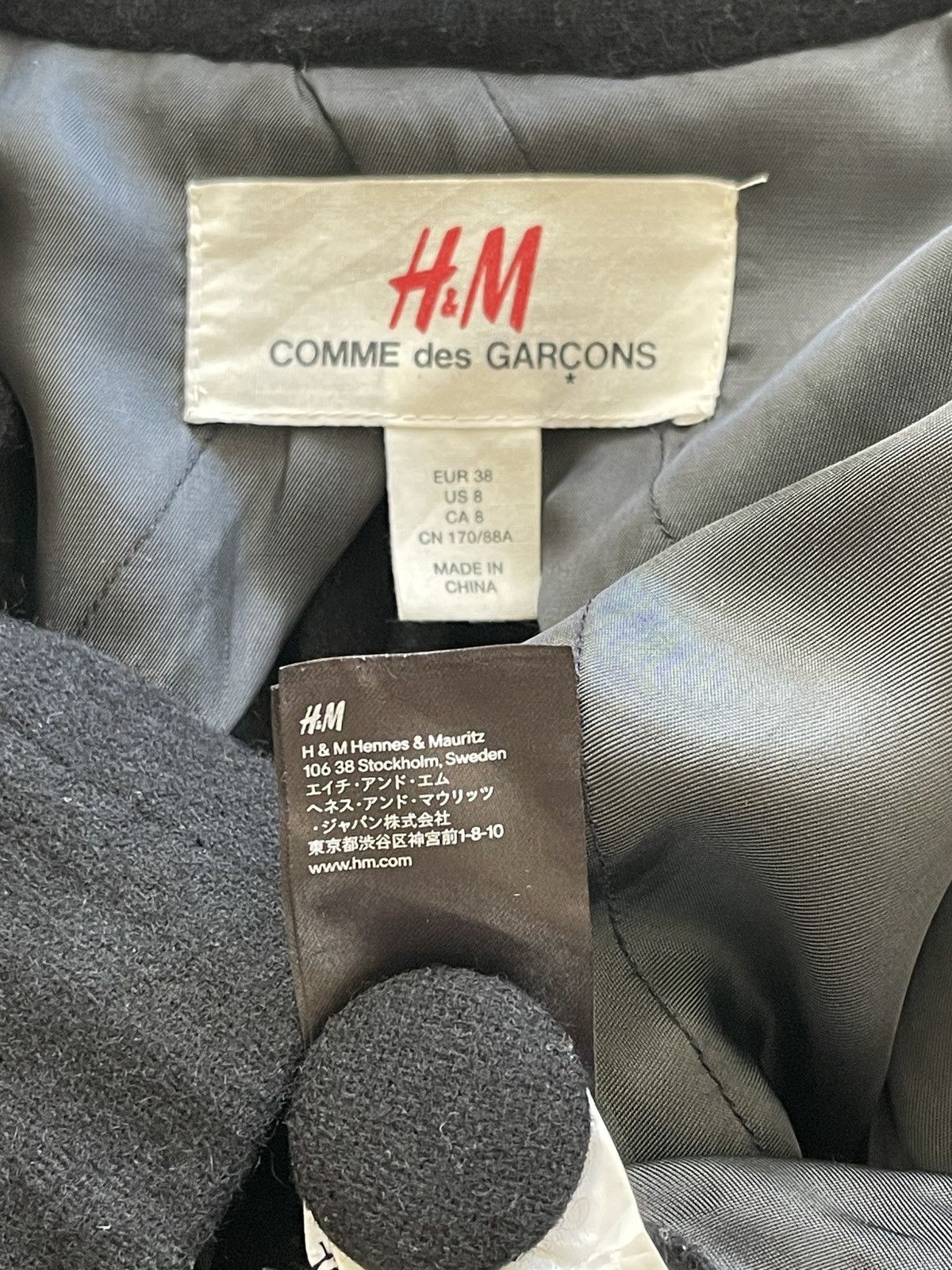 Comme des Garcons × H&M Comme Des Garcons Rei Kawakubo Wool Hair Jacket Size M / US 6-8 / IT 42-44 - 14 Thumbnail