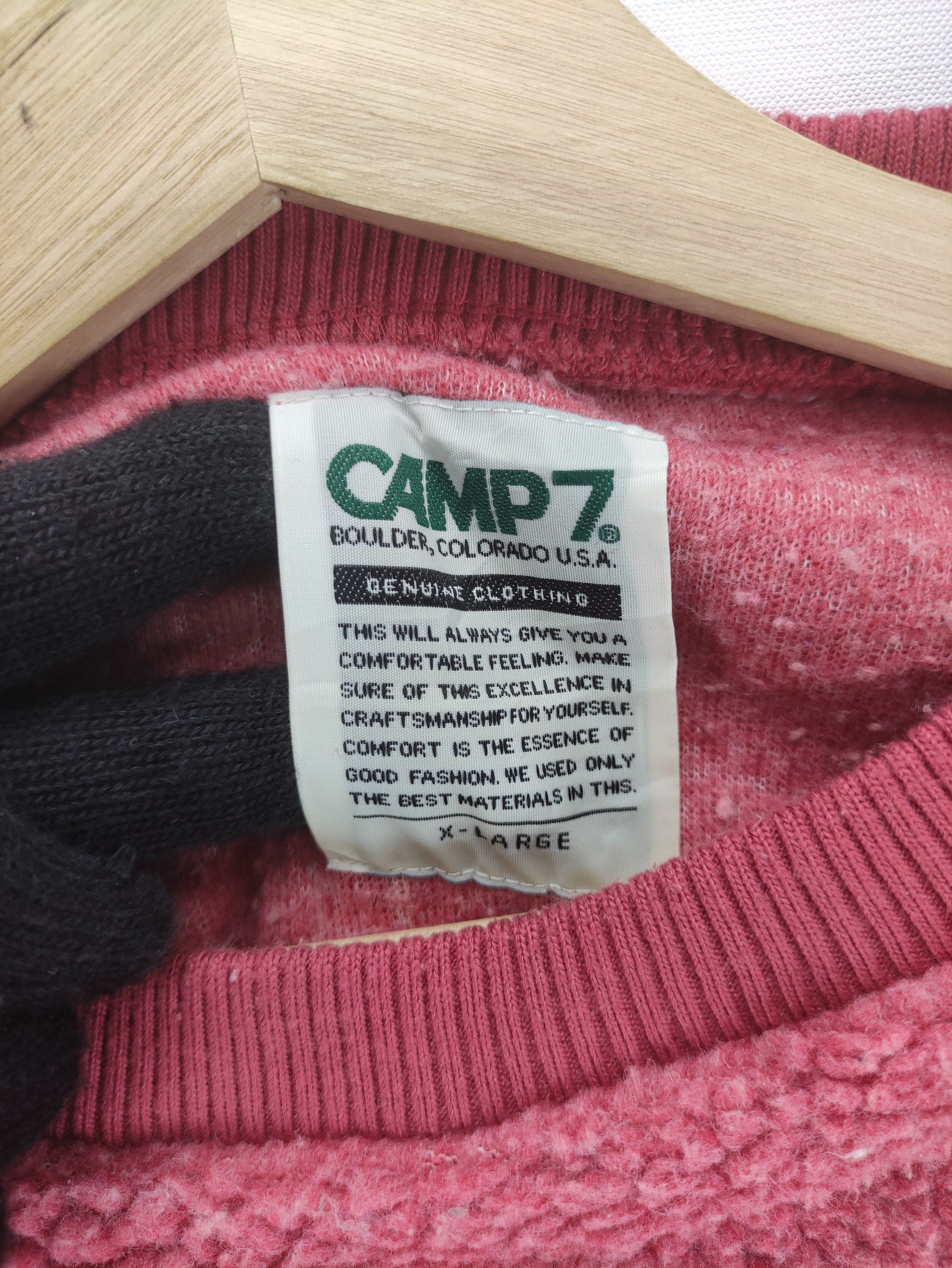 Japanese Brand Vintage Camp7 Fleece Sweater Jumper Size US M / EU 48-50 / 2 - 4 Thumbnail
