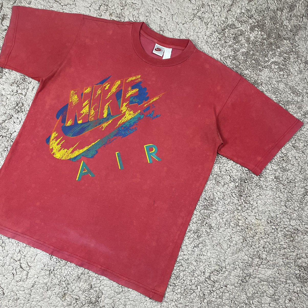 Nike × Vintage Vintage Nike Big Swoosh T-shirt Size US XL / EU 56 / 4 - 4 Thumbnail