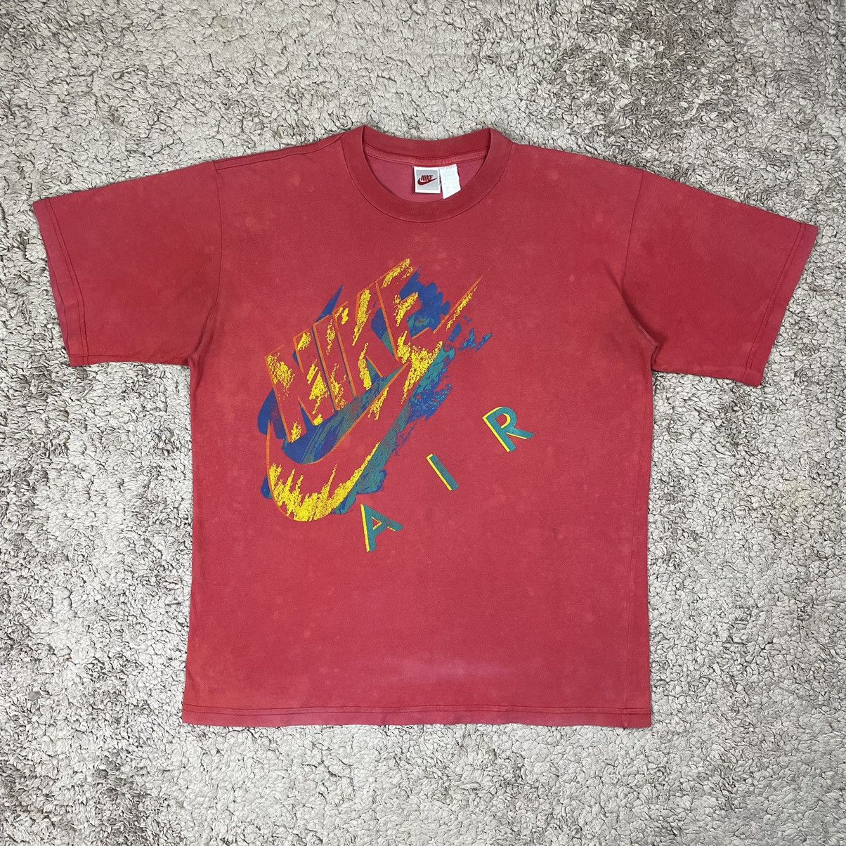 Nike × Vintage Vintage Nike Big Swoosh T-shirt Size US XL / EU 56 / 4 - 1 Thumbnail