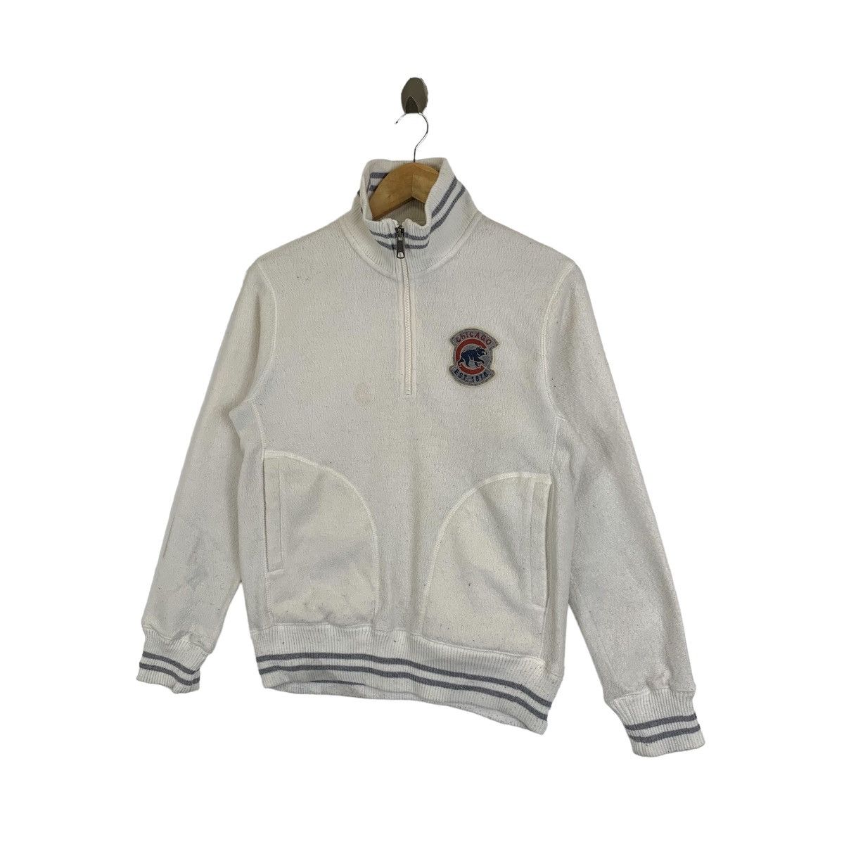 MLB Vintage CHICAGO BEARS Mlb Fleece Half Zipper Sweatshirt Size US S / EU 44-46 / 1 - 3 Thumbnail