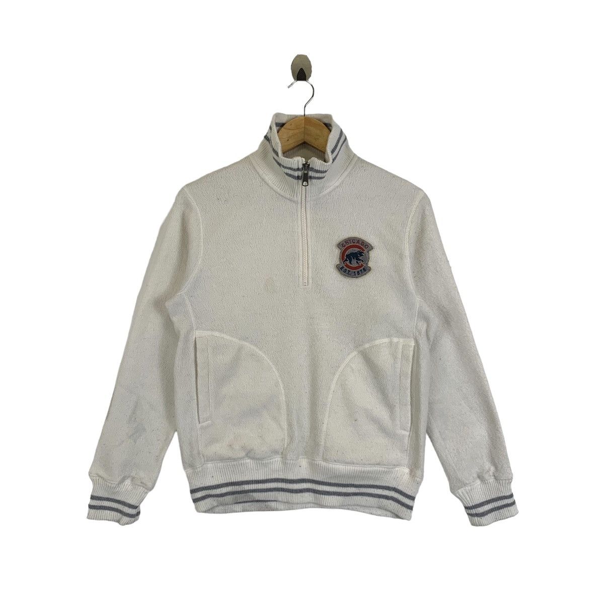 MLB Vintage CHICAGO BEARS Mlb Fleece Half Zipper Sweatshirt Size US S / EU 44-46 / 1 - 1 Thumbnail