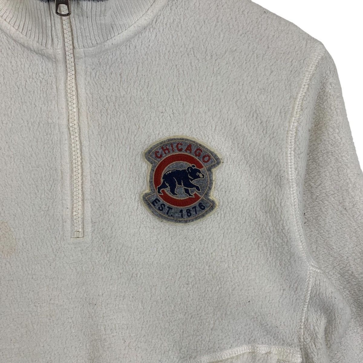 MLB Vintage CHICAGO BEARS Mlb Fleece Half Zipper Sweatshirt Size US S / EU 44-46 / 1 - 9 Thumbnail