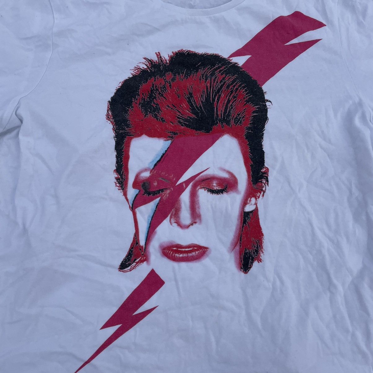 Vintage Vintage 90s David Bowie Graphic Tee Punk Aesthetic Tapered L Size US L / EU 52-54 / 3 - 4 Thumbnail