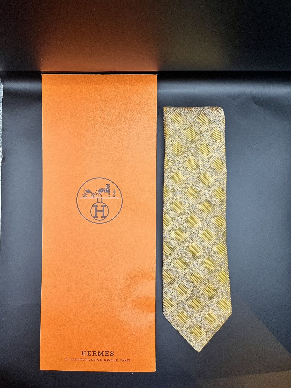 Hermes Bronze Hermes Tie Size ONE SIZE - 1 Thumbnail