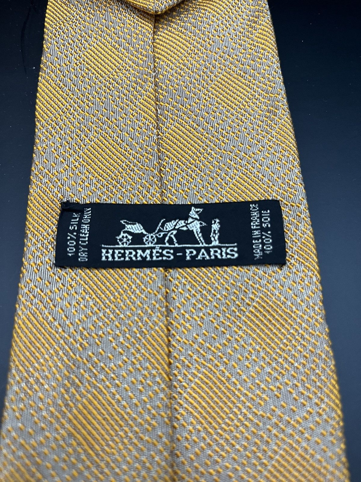 Hermes Bronze Hermes Tie Size ONE SIZE - 2 Thumbnail