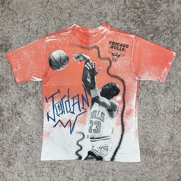 Vintage Chicago Bulls Michael Jordan Magic Johnson T's Brand Shirt