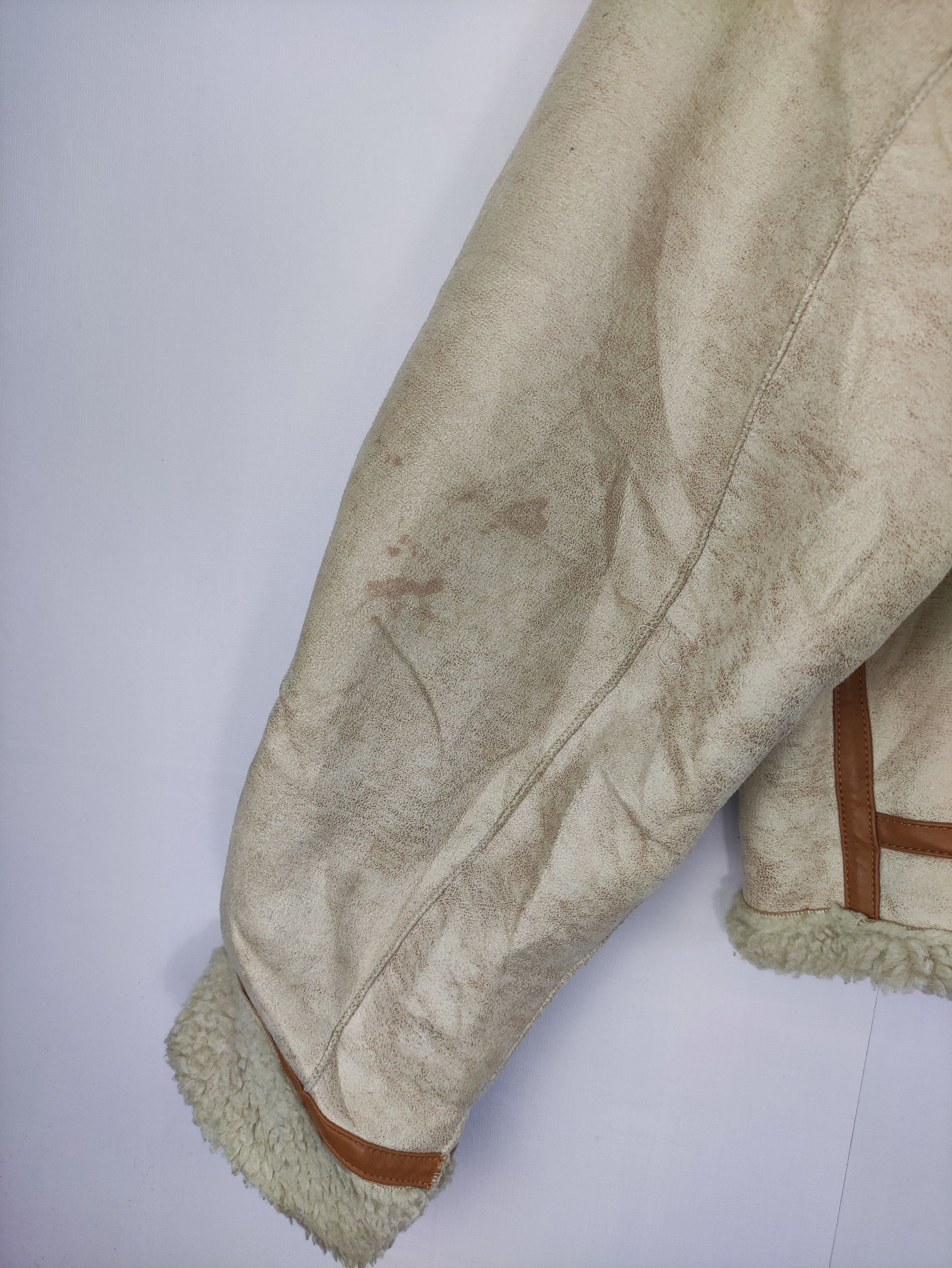 SLY Vintage Sly Moleskin Jacket Lining Sherpa Zipper Size M / US 6-8 / IT 42-44 - 11 Thumbnail