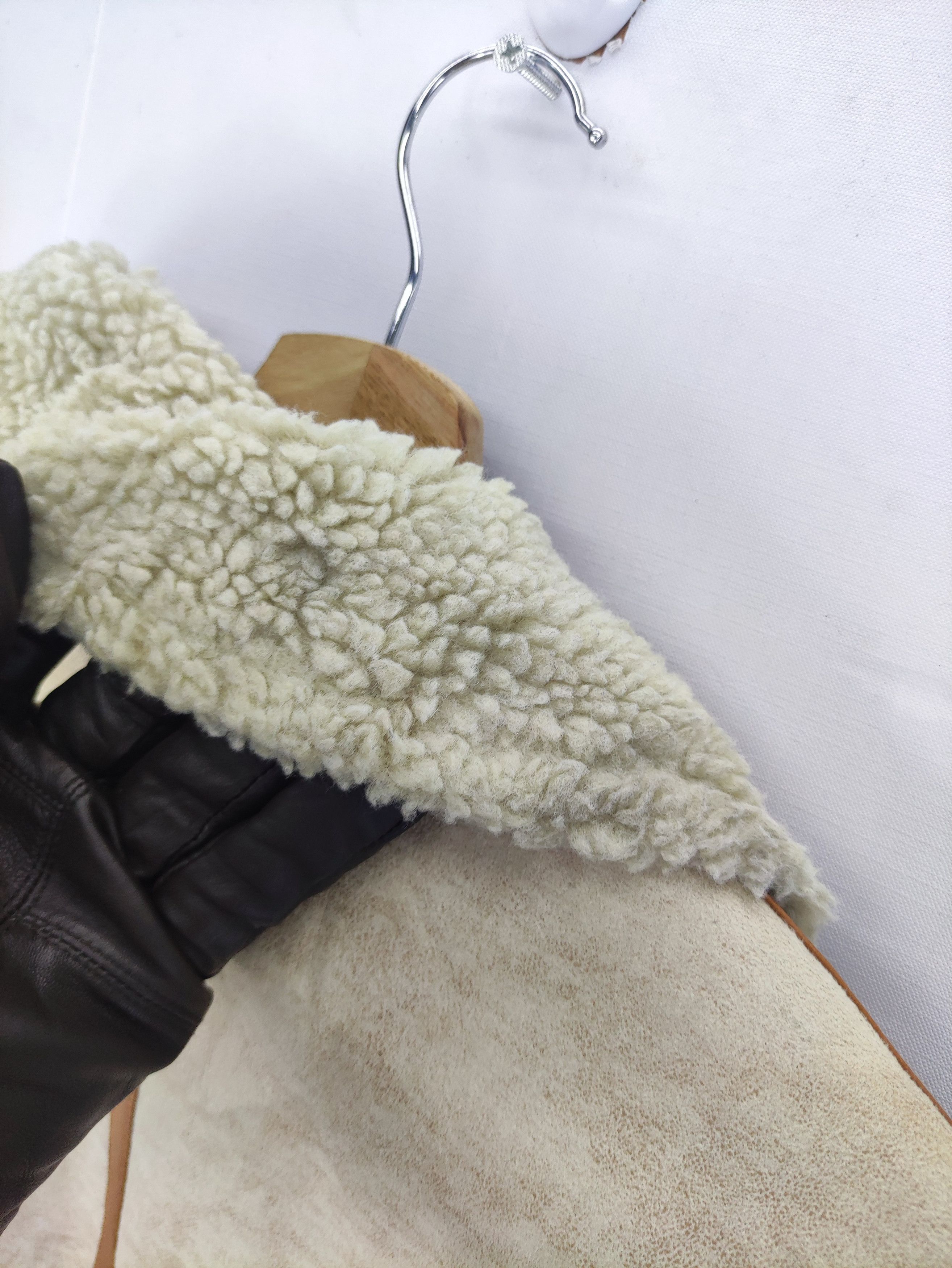 SLY Vintage Sly Moleskin Jacket Lining Sherpa Zipper Size M / US 6-8 / IT 42-44 - 10 Thumbnail