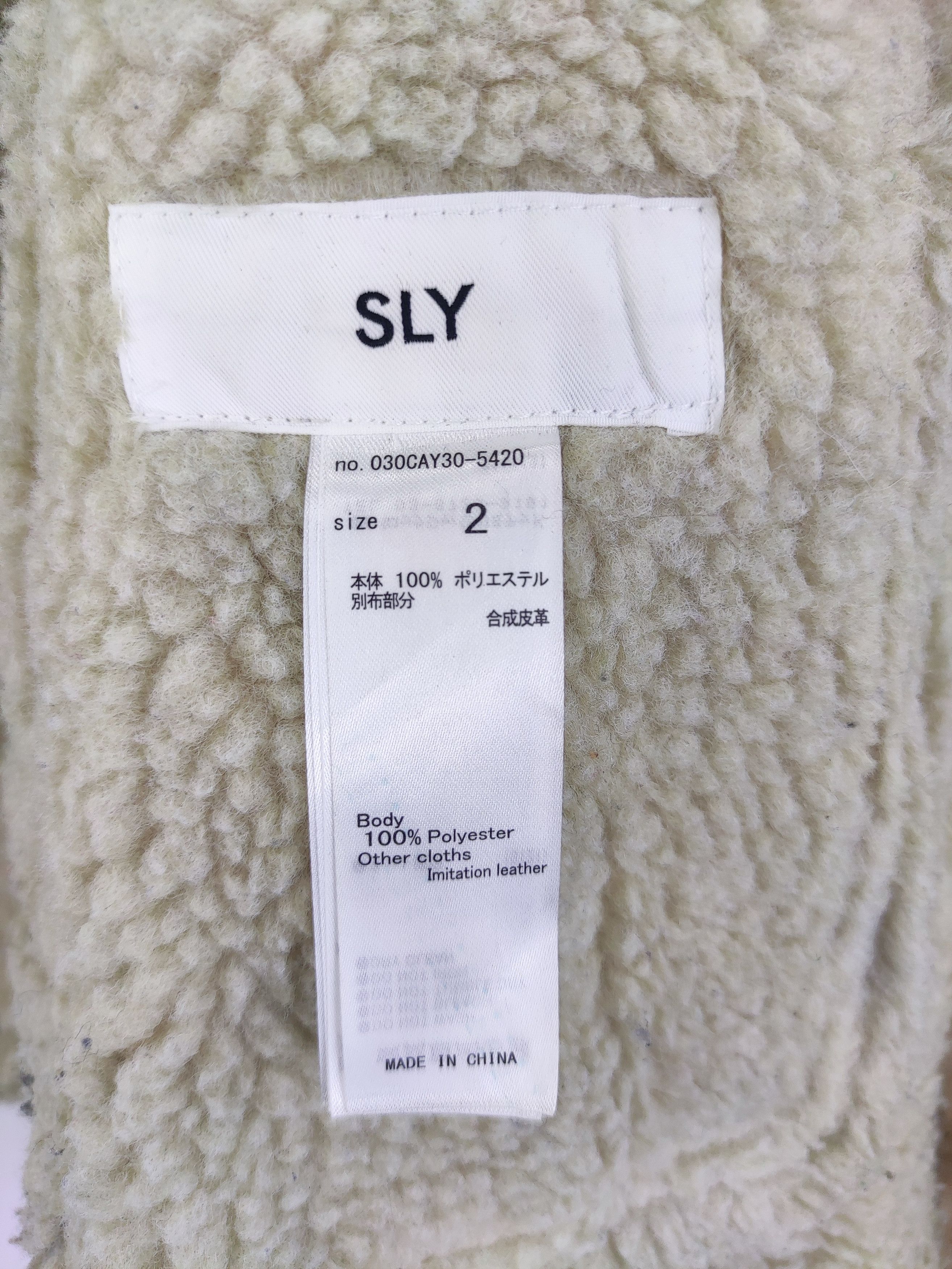 SLY Vintage Sly Moleskin Jacket Lining Sherpa Zipper Size M / US 6-8 / IT 42-44 - 5 Thumbnail