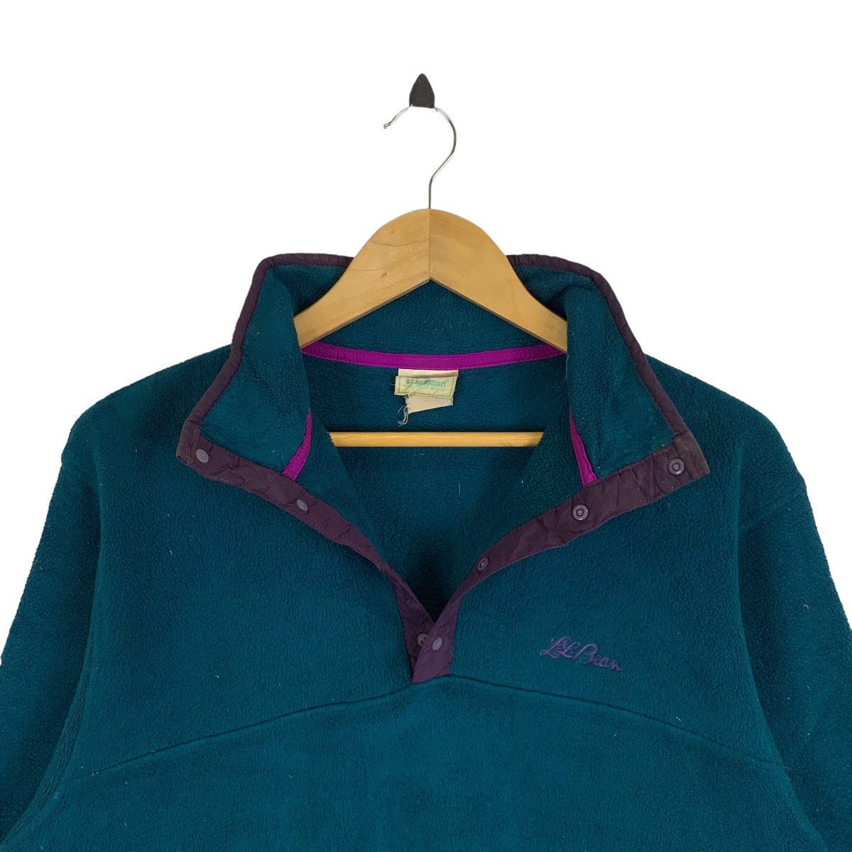 L.L. Bean × Vintage Vintage L.L.BEAN Outdoor Sport Fleece Half Button Sweatshirt Size US M / EU 48-50 / 2 - 7 Thumbnail