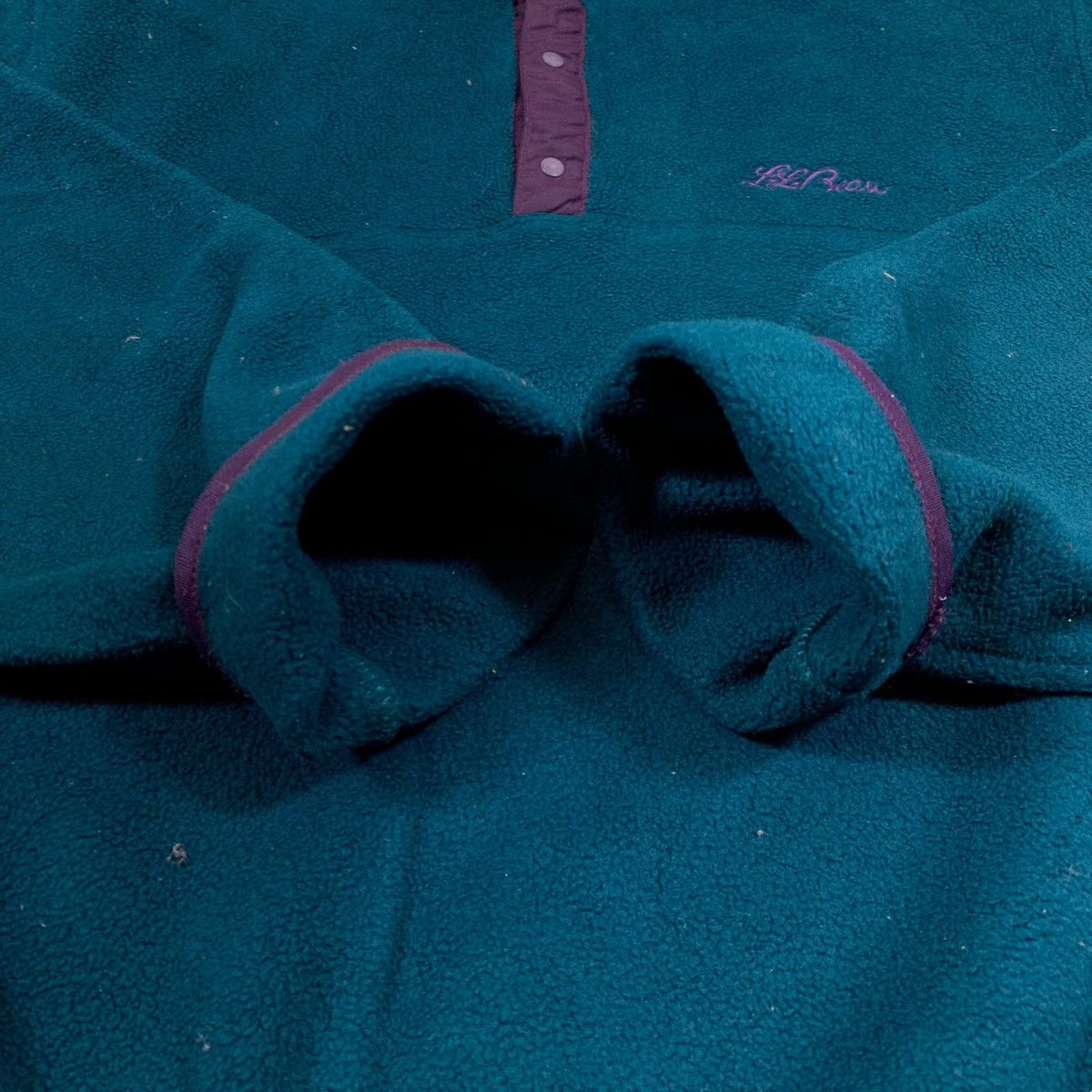 L.L. Bean × Vintage Vintage L.L.BEAN Outdoor Sport Fleece Half Button Sweatshirt Size US M / EU 48-50 / 2 - 10 Thumbnail