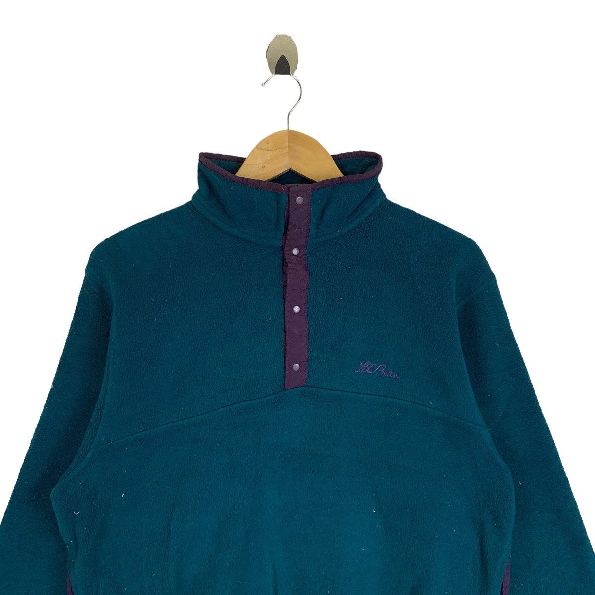 L.L. Bean × Vintage Vintage L.L.BEAN Outdoor Sport Fleece Half Button Sweatshirt Size US M / EU 48-50 / 2 - 4 Thumbnail