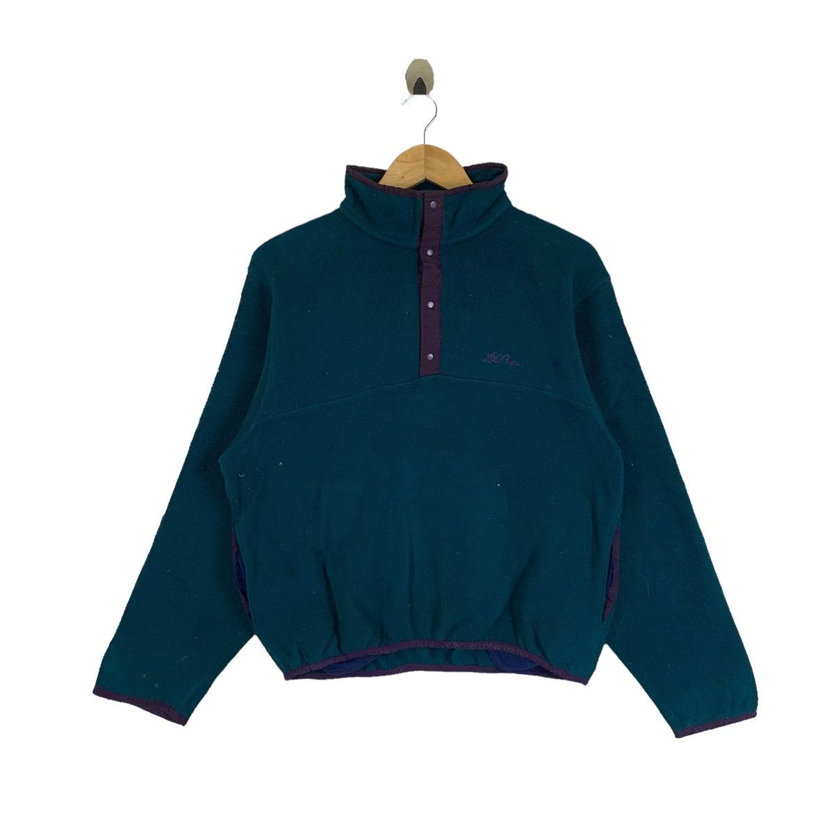 L.L. Bean × Vintage Vintage L.L.BEAN Outdoor Sport Fleece Half Button Sweatshirt Size US M / EU 48-50 / 2 - 1 Thumbnail