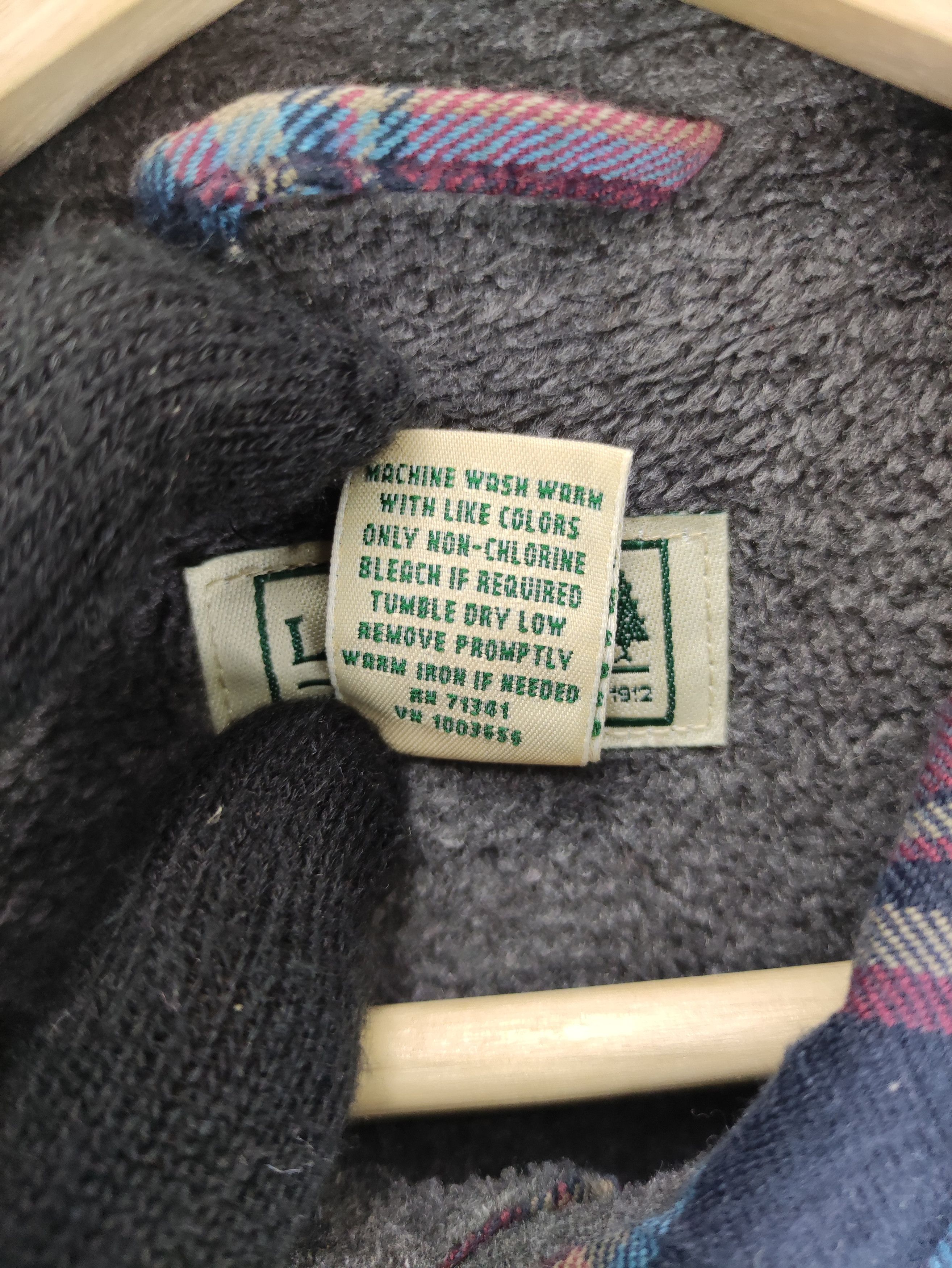 L.L. Bean Vintage L.L.Bean Flannel Lining Fleece Button Up Size US M / EU 48-50 / 2 - 6 Thumbnail