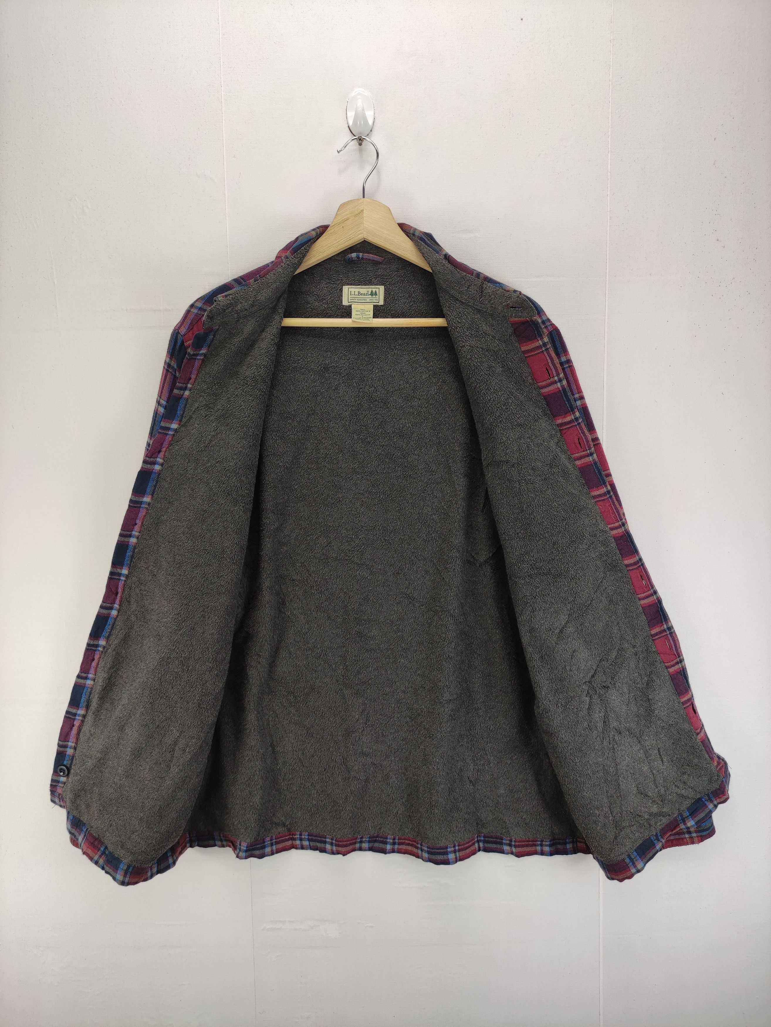 L.L. Bean Vintage L.L.Bean Flannel Lining Fleece Button Up Size US M / EU 48-50 / 2 - 4 Thumbnail