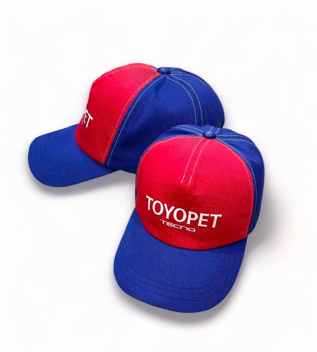 image of Sports Specialties x Vintage Toyota Techno Toyopet Japan Hat/ Cap in Blue/Red, Men's