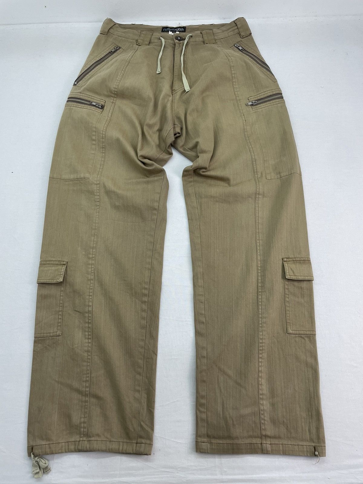 Japanese Brand ❌Last Drop❌cargo Pants Multipocket like kanye west Size US 31 - 3 Thumbnail