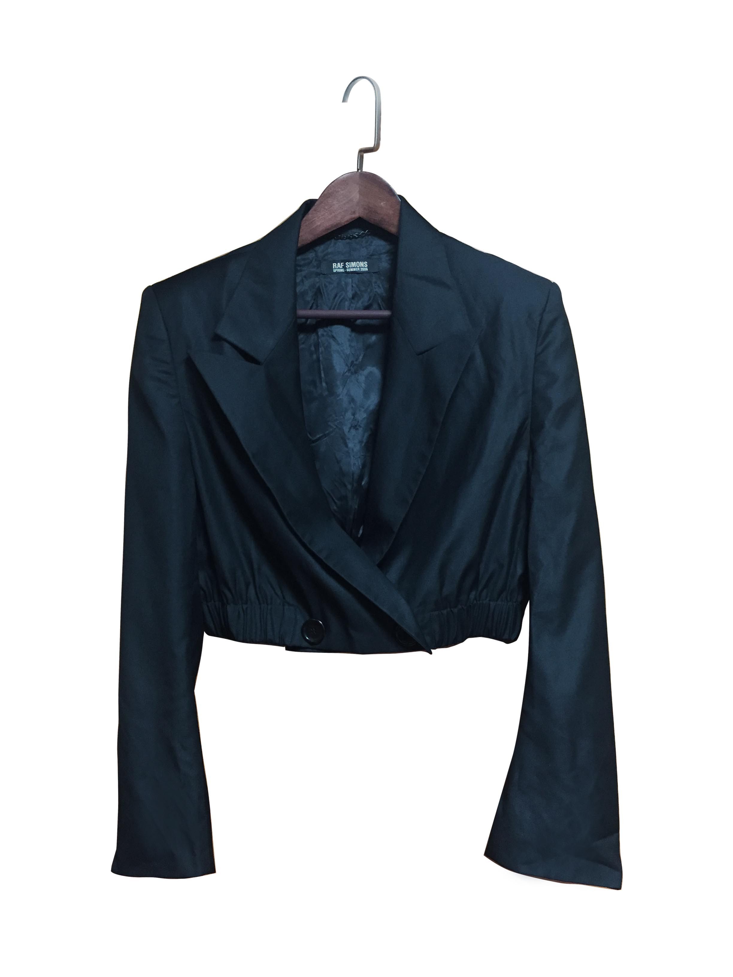 Raf Simons SS2006 rare ARCHIVE double breasted short blazer