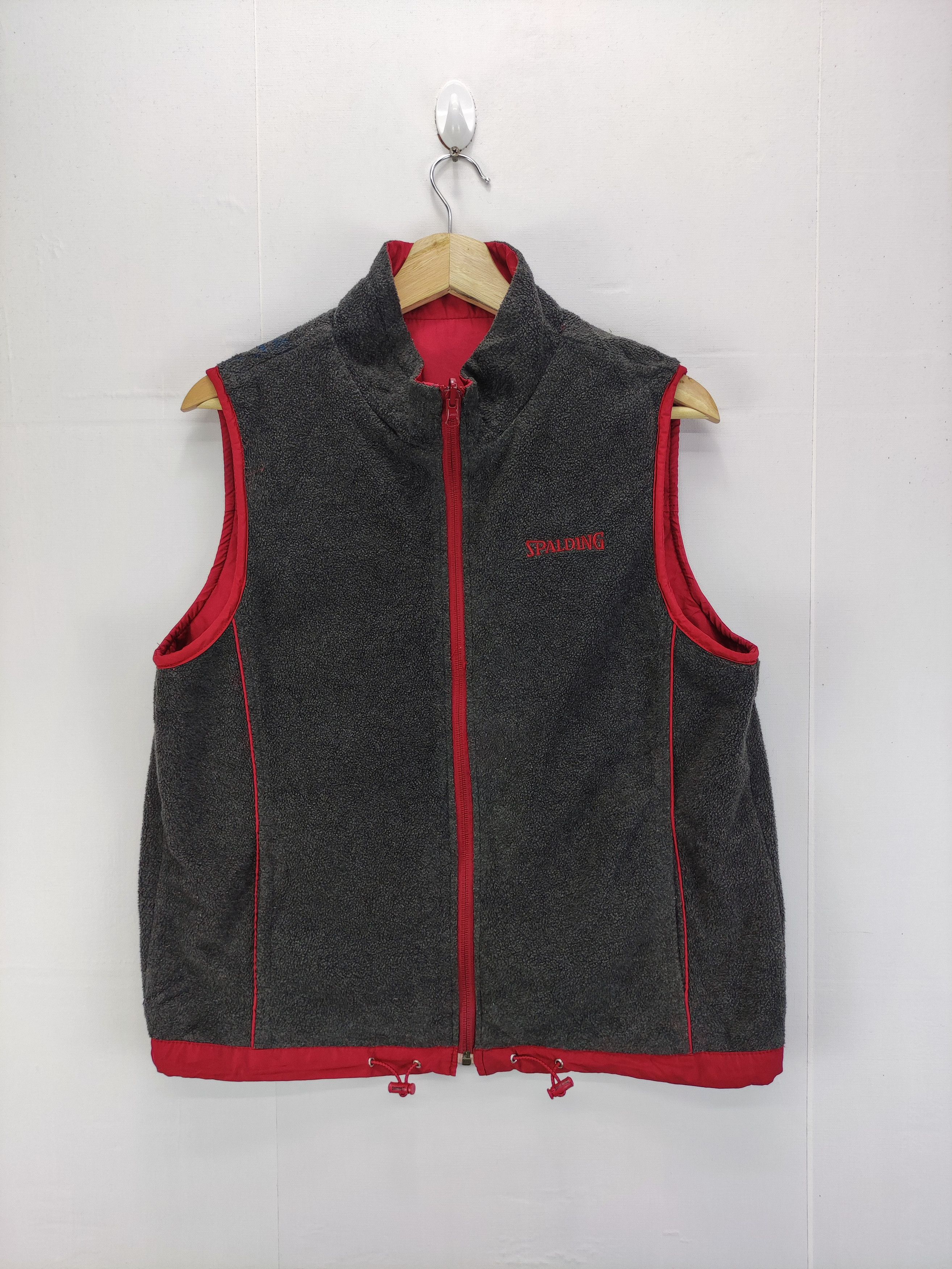 Spalding Vintage Spalding Vest Fleece Reversible Zipper Size US M / EU 48-50 / 2 - 1 Thumbnail