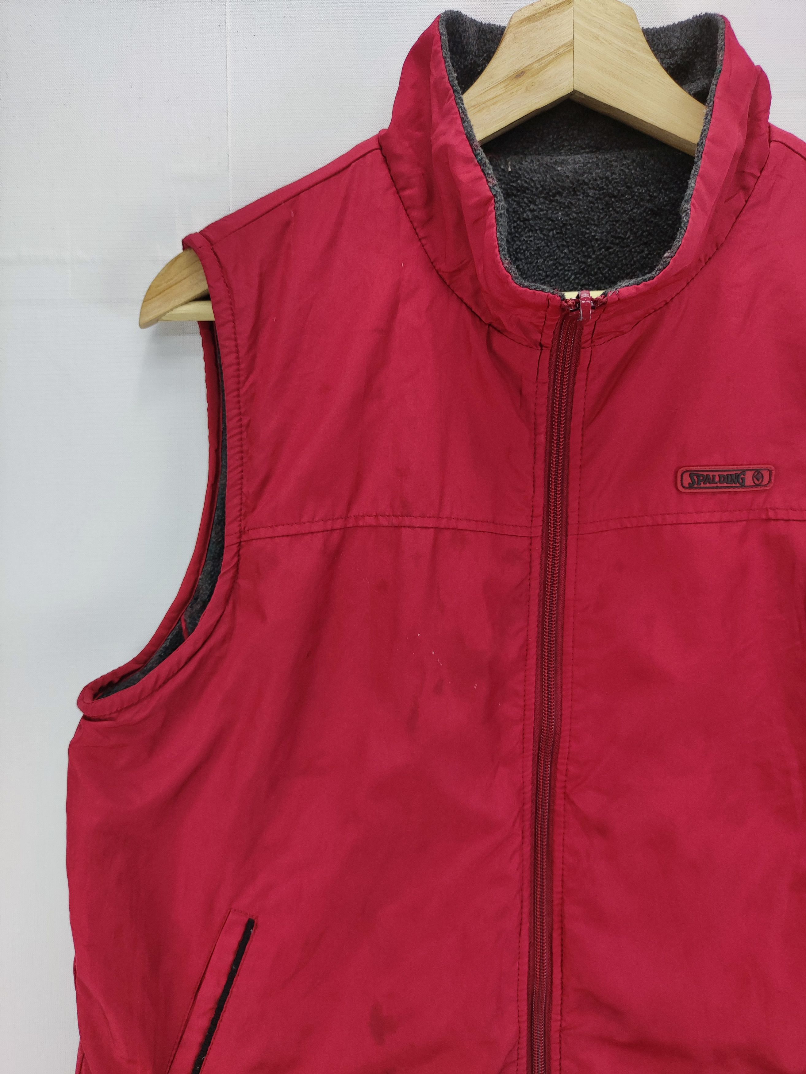 Spalding Vintage Spalding Vest Fleece Reversible Zipper Size US M / EU 48-50 / 2 - 4 Thumbnail