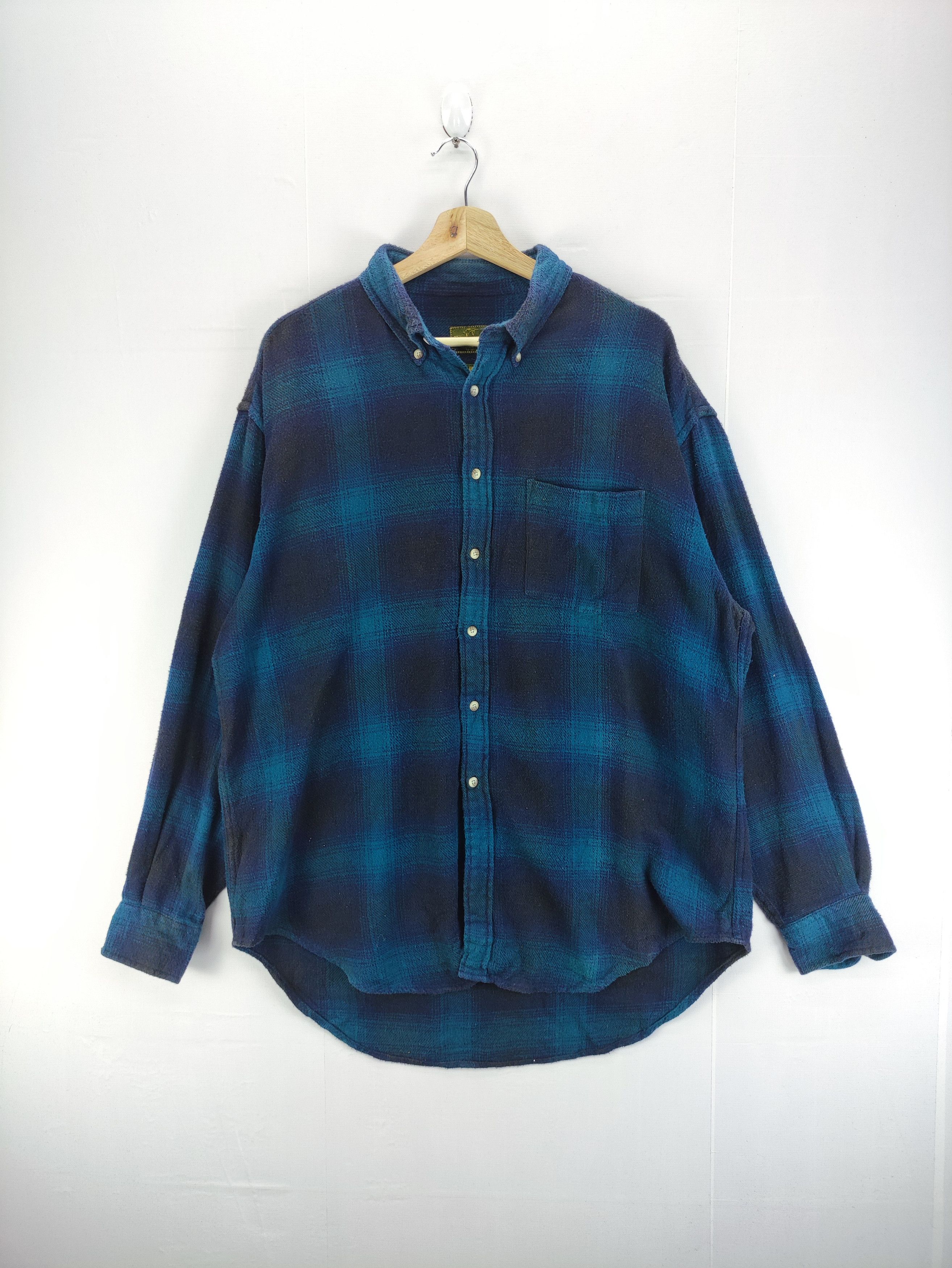 Evergreen Vintage Evergreen Flannel Shirt Button Up Long Sleeve Size US XL / EU 56 / 4 - 1 Thumbnail