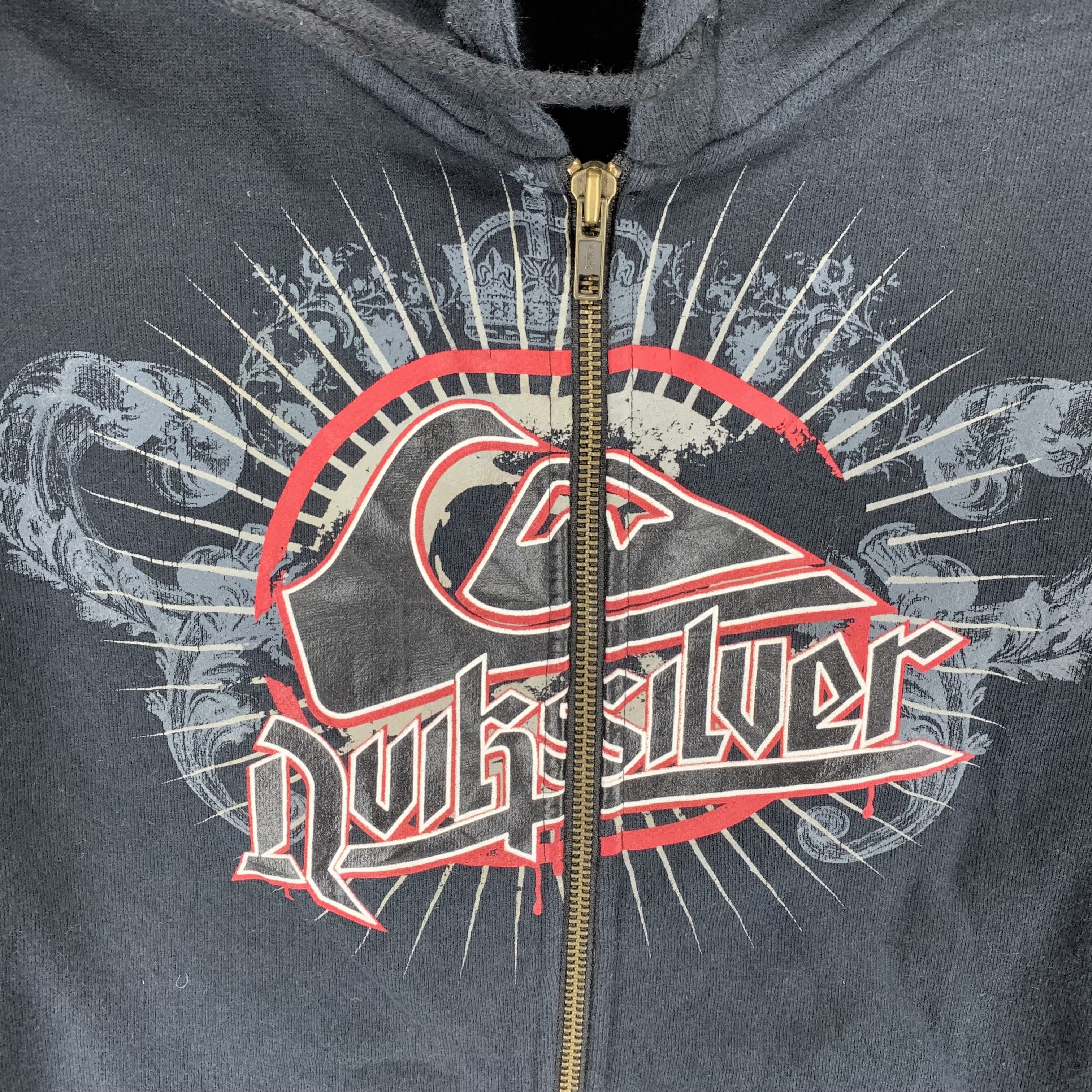 Quiksilver Quiksilver Big Logo Zipper Hoodies #3493-101 Size US M / EU 48-50 / 2 - 2 Thumbnail
