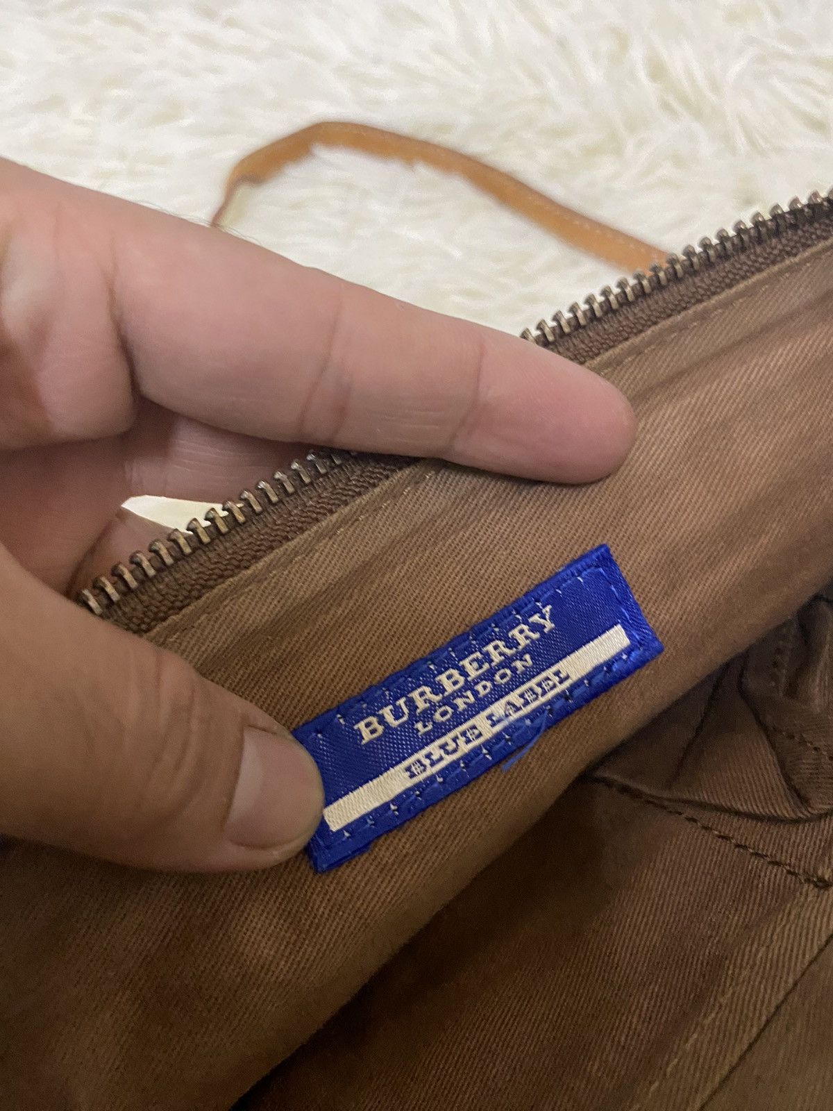 Burberry × Vintage Vintage Burberry Canvas Baguette Luxury Bag Size ONE SIZE - 6 Thumbnail