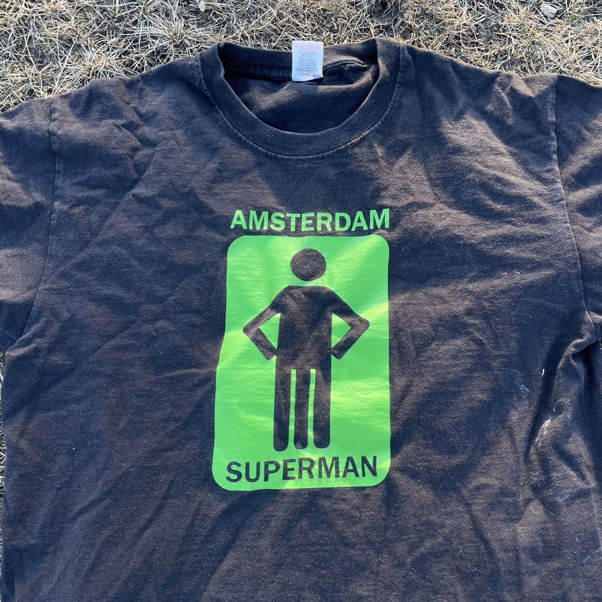 Vintage Vintage Y2K Sun Faded Graphic Tee Amsterdam Streetwear L Size US L / EU 52-54 / 3 - 4 Thumbnail