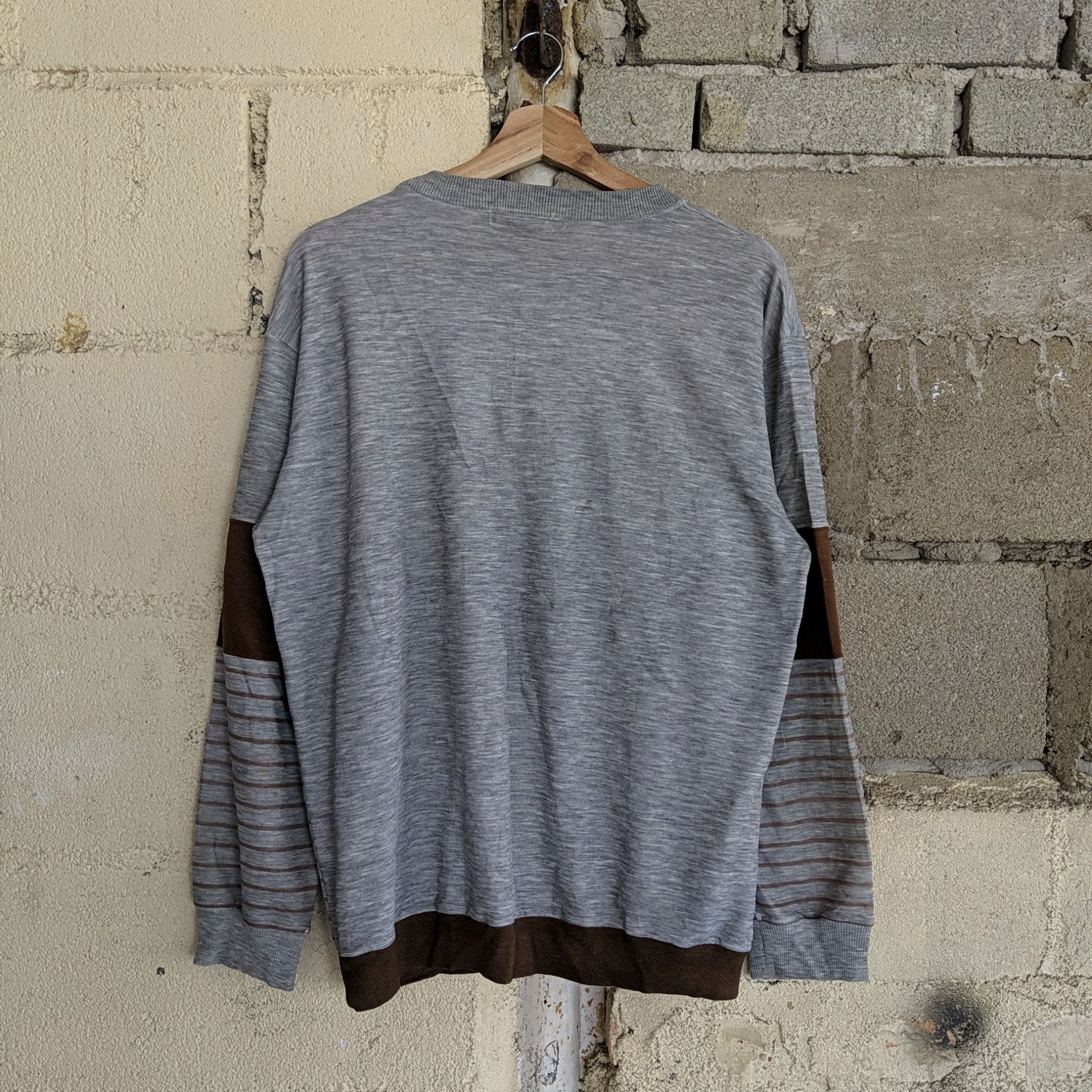 Vintage Poplar Club Sweatshirt Sweater Stripe