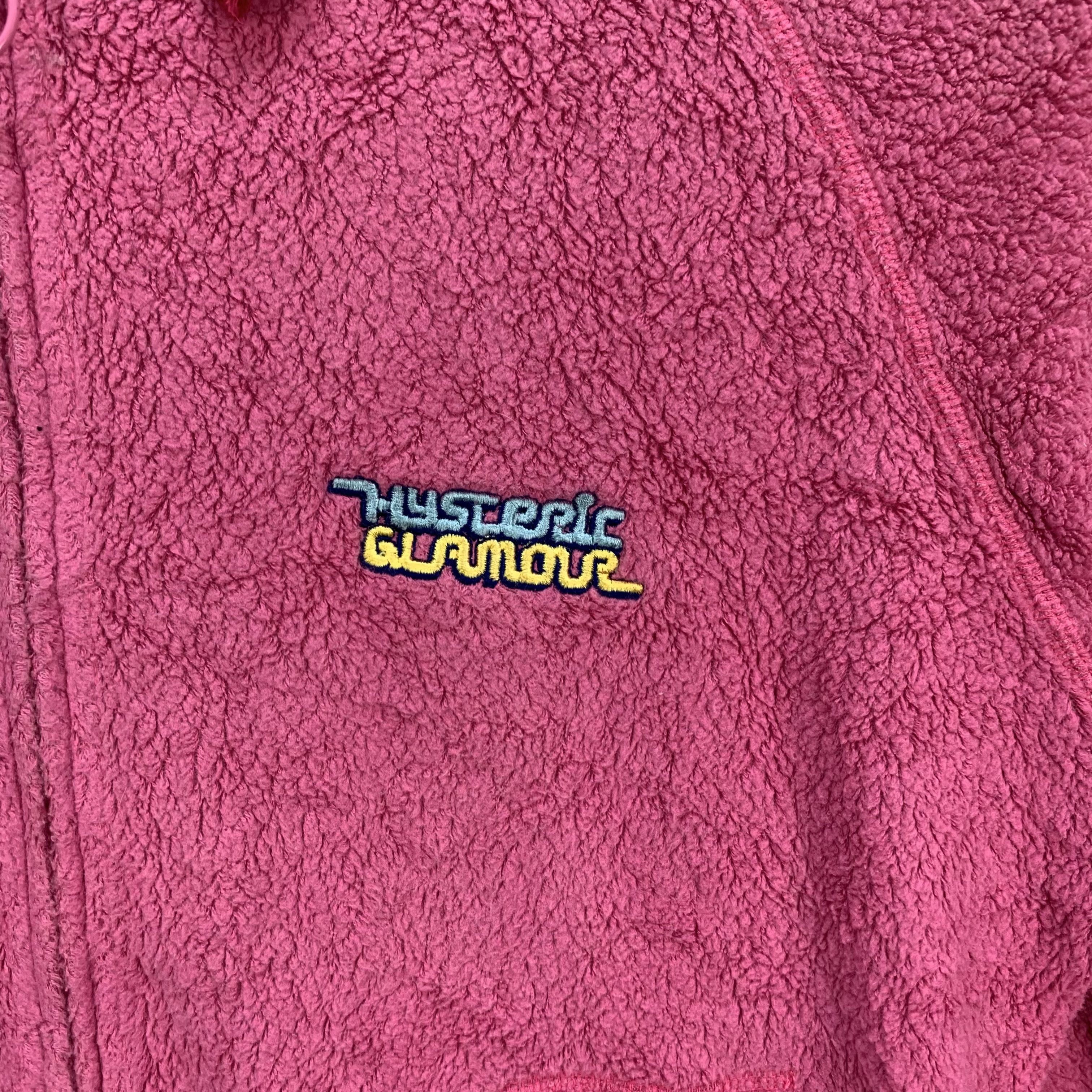 Hysteric Glamour Hysteric Glamour Pink Fleece Zipper Hoodies #3850-133 Size S / US 4 / IT 40 - 3 Thumbnail