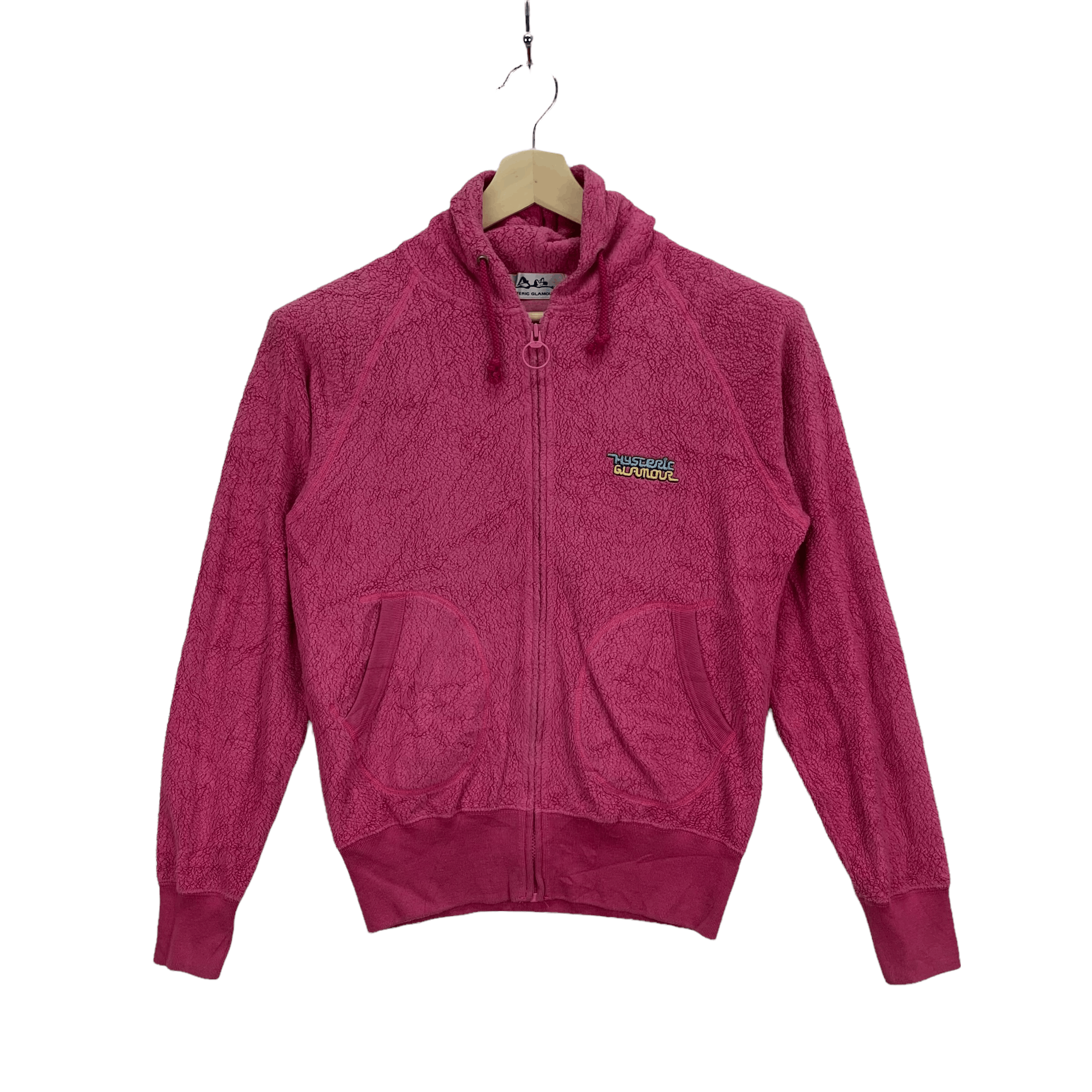 Hysteric Glamour Hysteric Glamour Pink Fleece Zipper Hoodies #3850-133 Size S / US 4 / IT 40 - 1 Thumbnail