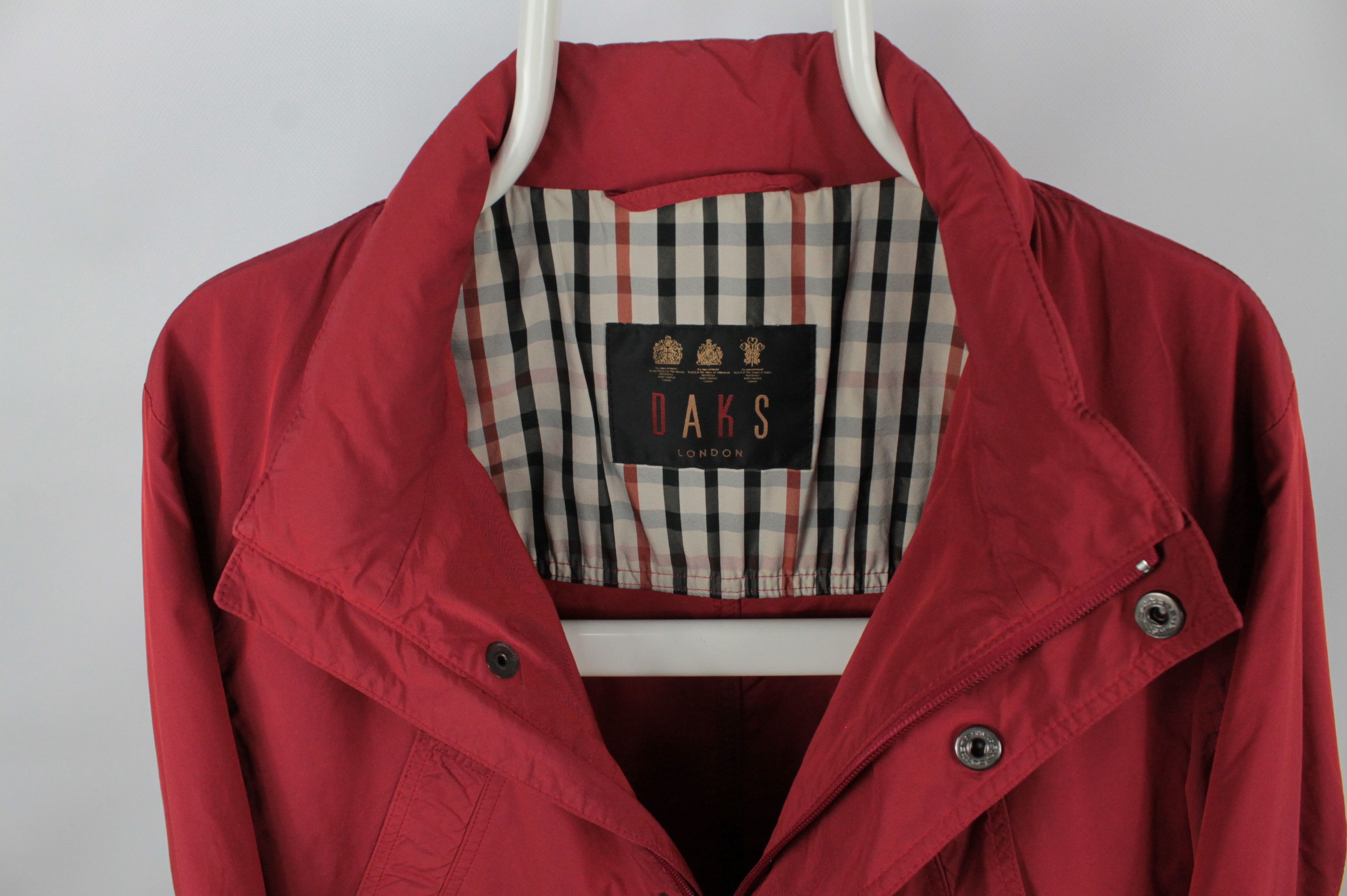 DAKS Daks London Red Rain Casual Jacket Size US L / EU 52-54 / 3 - 2 Thumbnail