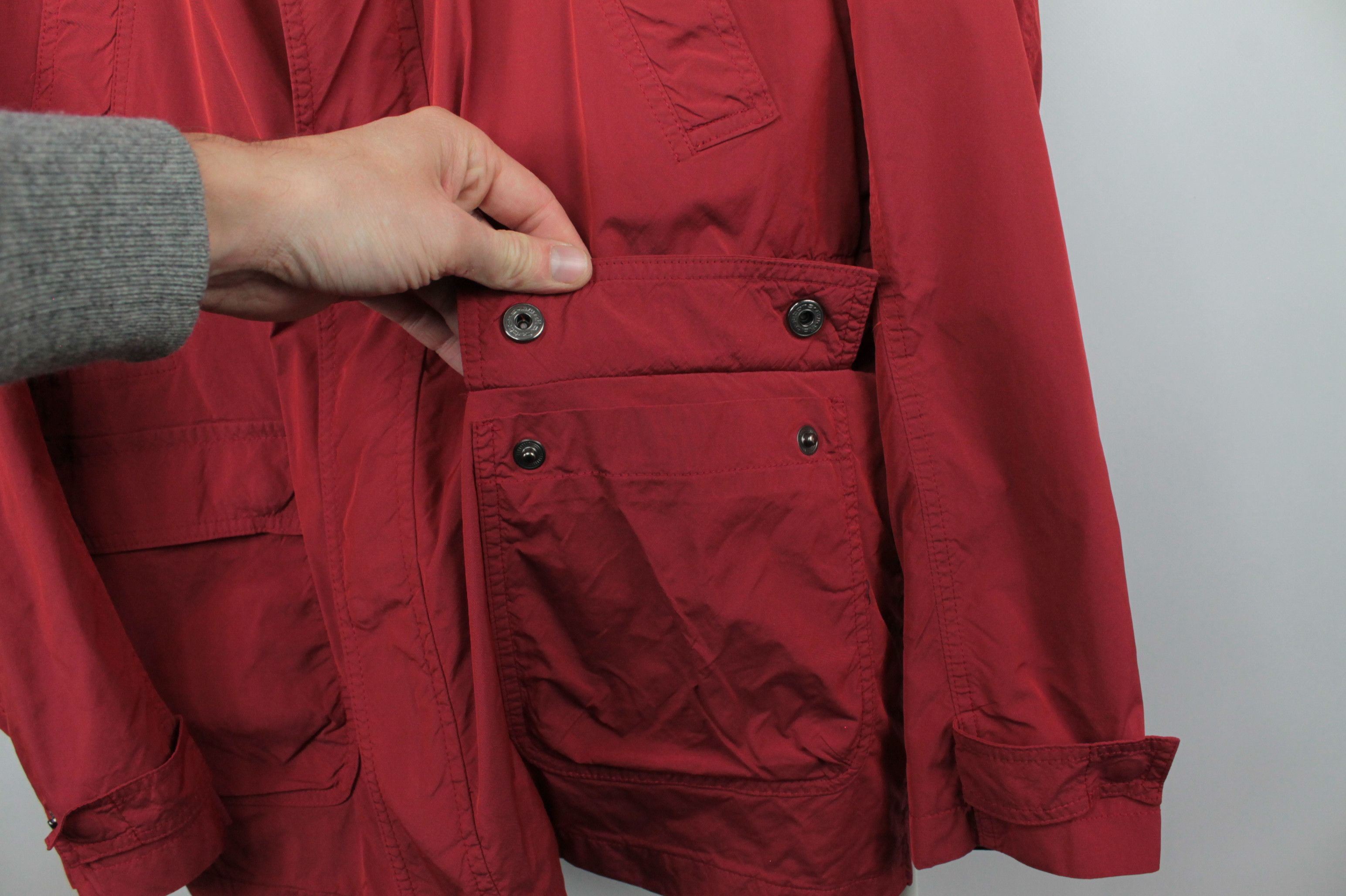 DAKS Daks London Red Rain Casual Jacket Size US L / EU 52-54 / 3 - 8 Thumbnail