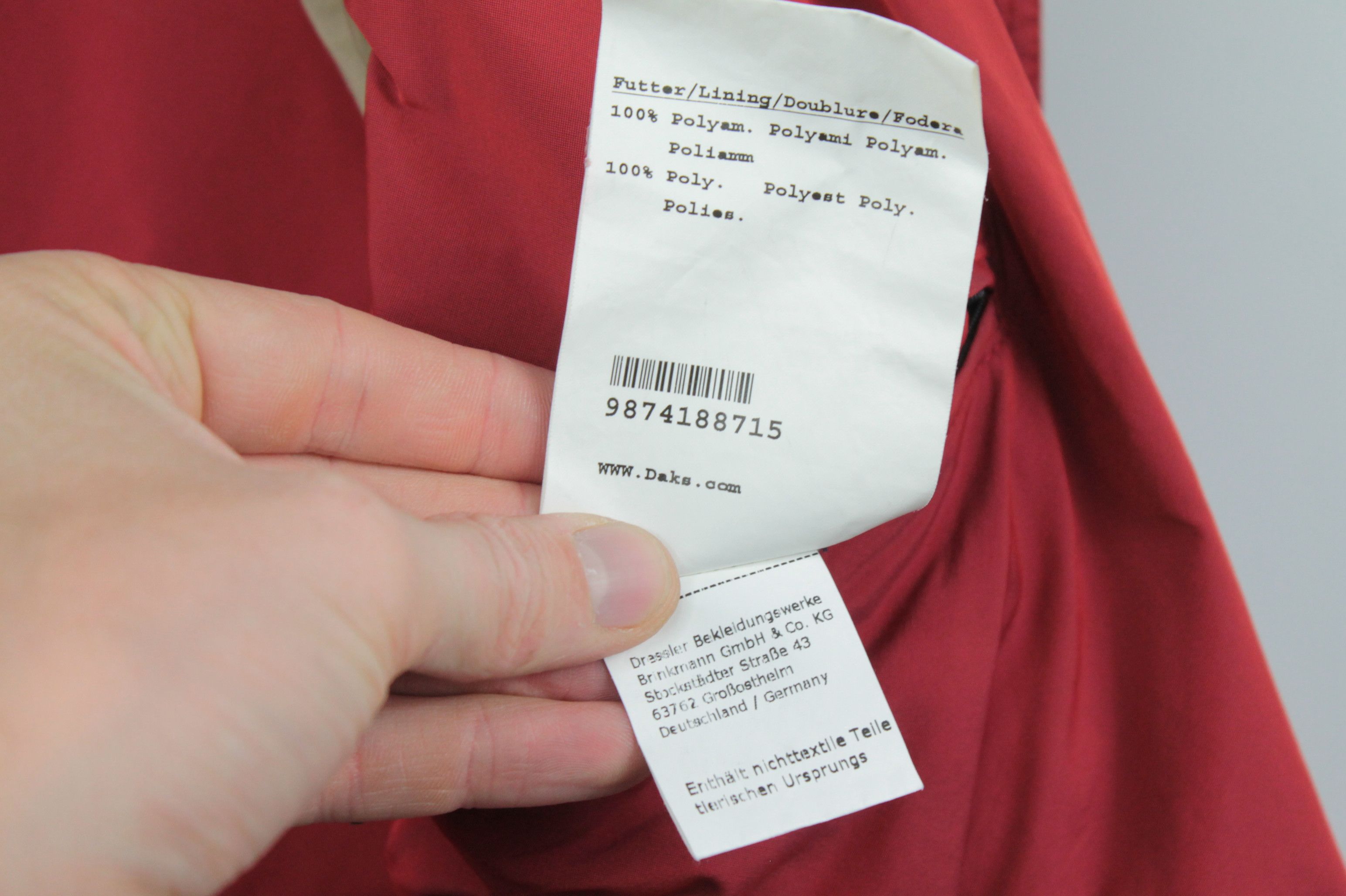 DAKS Daks London Red Rain Casual Jacket Size US L / EU 52-54 / 3 - 11 Thumbnail