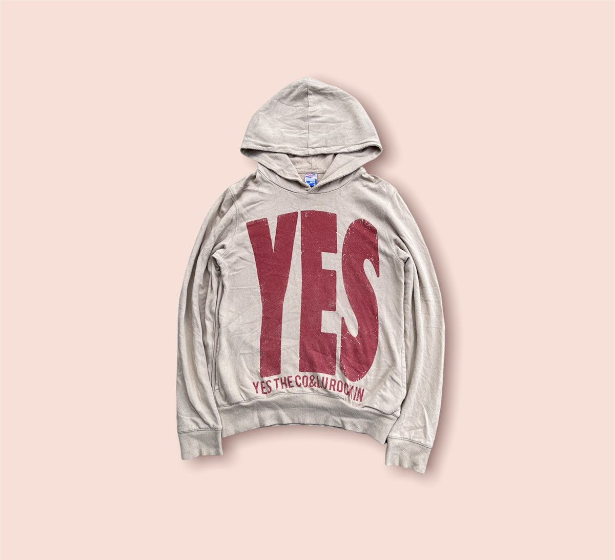 VINTAGE YES THE CO & LU ROCKIN PULLOVER HOODIE