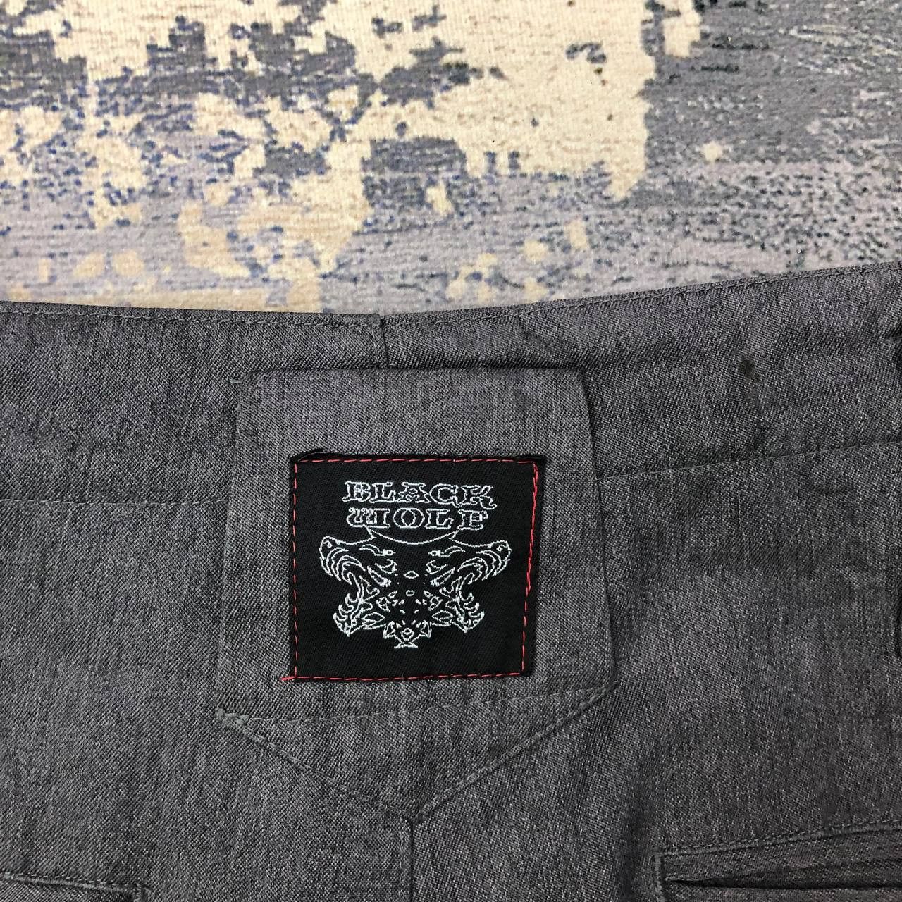 Japanese Brand P243 JAPAN WORKWEAR BLACK WOLF CARGO PANTS Size US 34 / EU 50 - 5 Thumbnail