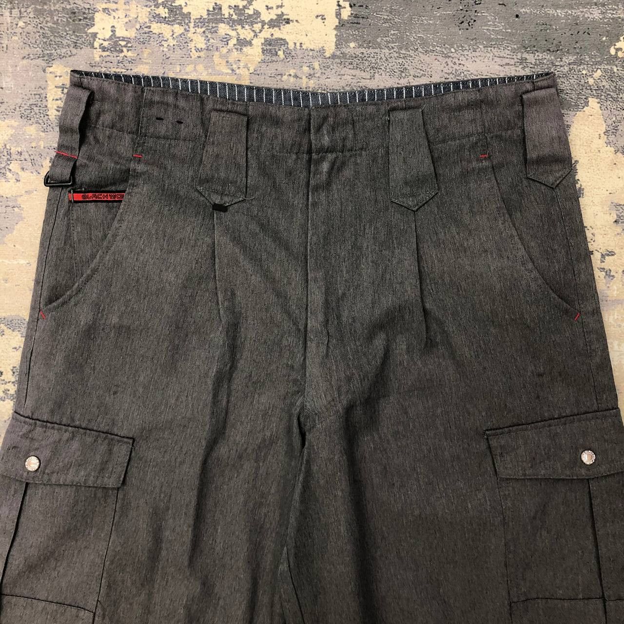 Japanese Brand P243 JAPAN WORKWEAR BLACK WOLF CARGO PANTS Size US 34 / EU 50 - 3 Thumbnail