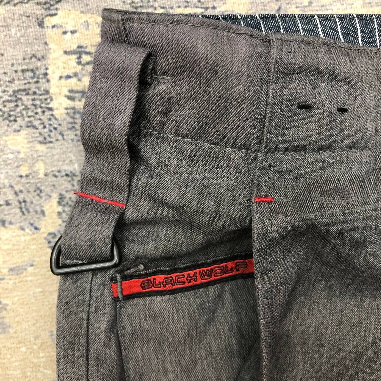Japanese Brand P243 JAPAN WORKWEAR BLACK WOLF CARGO PANTS Size US 34 / EU 50 - 6 Thumbnail